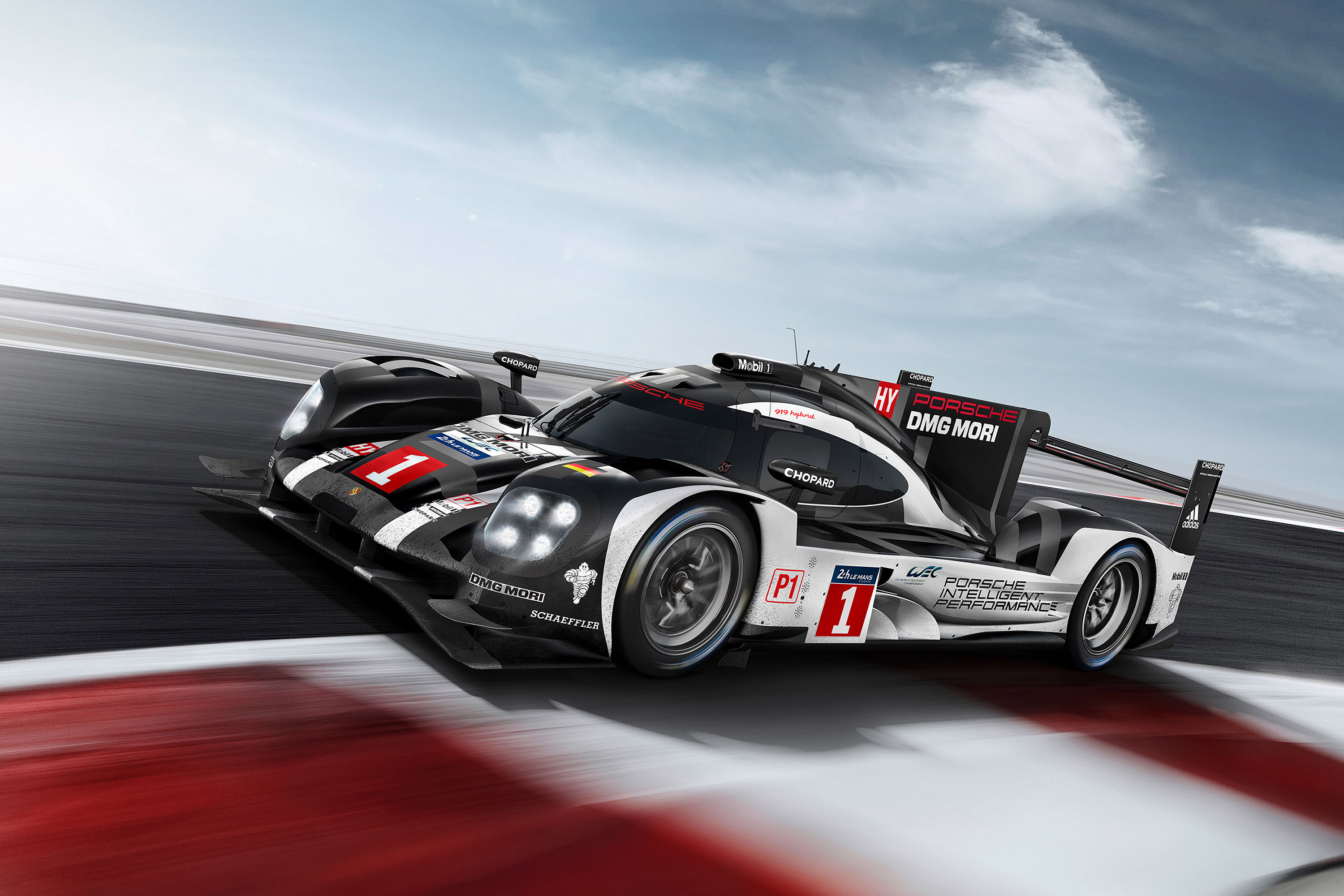 Porsche 919 Hybrid race car on track HD Wallpaper
