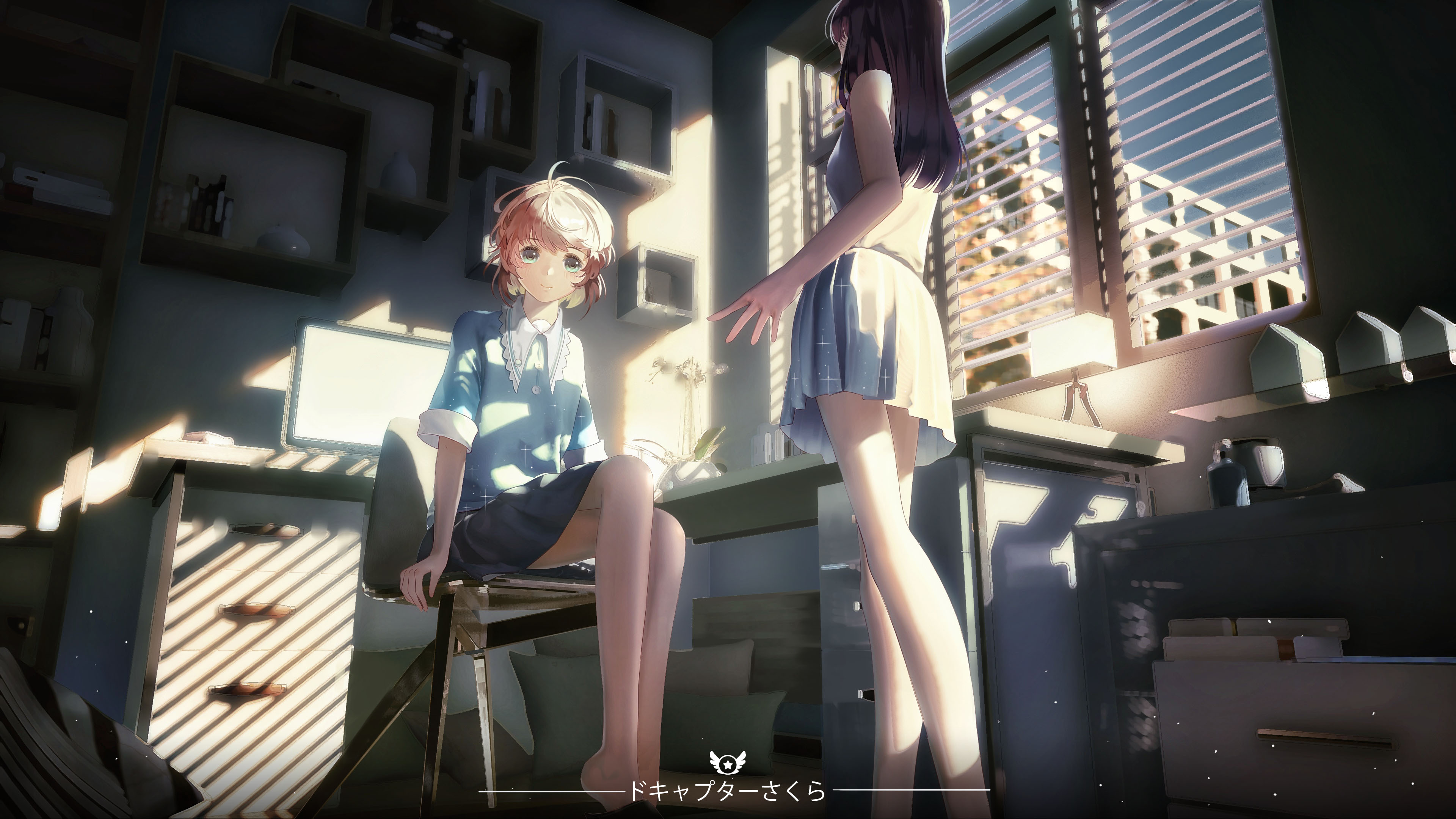 Sakura Kinomoto and Tomoyo Daidouji in a room HD Wallpaper