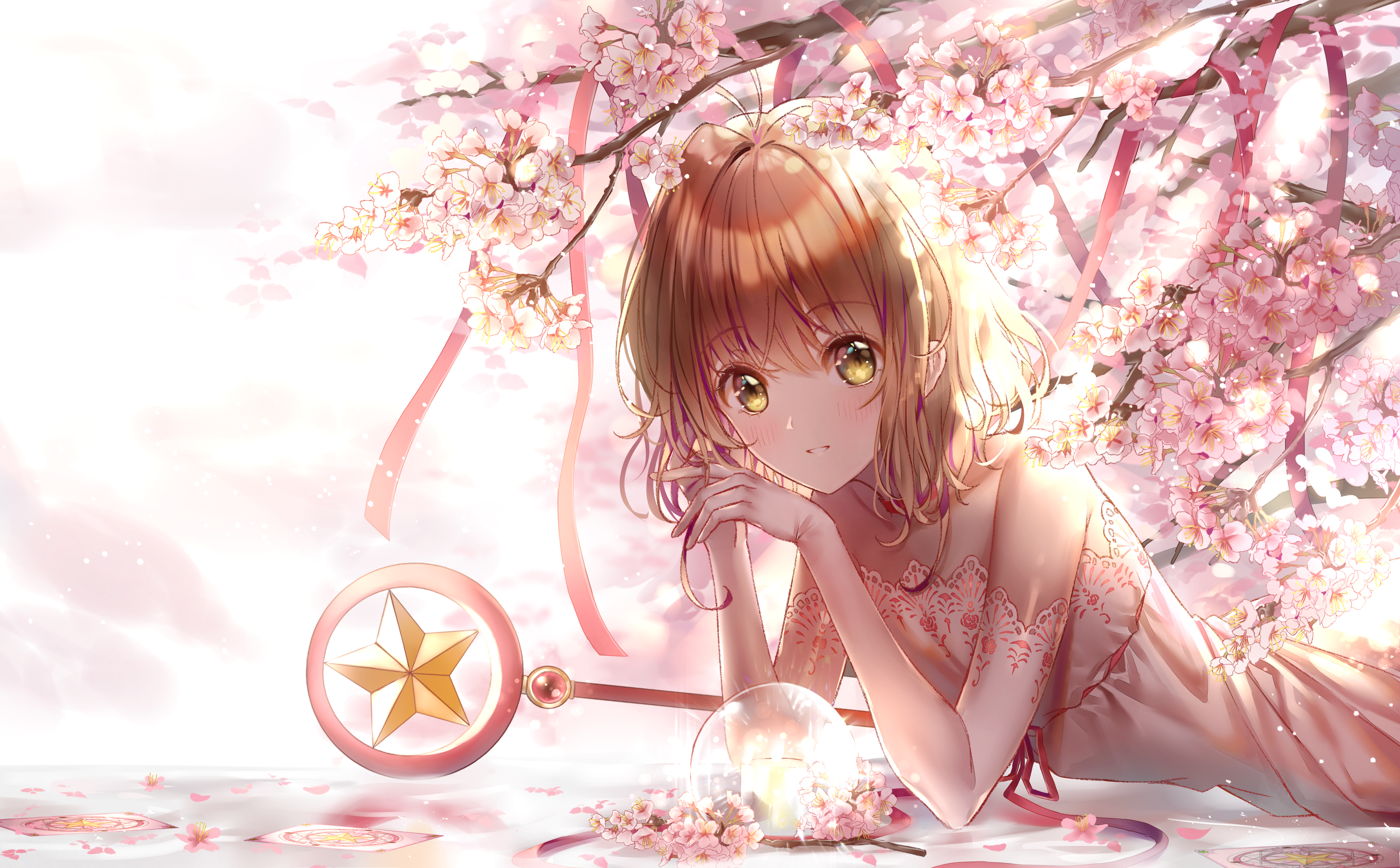 Sakura Kinomoto from Cardcaptor Sakura 4K HD Wallpaper