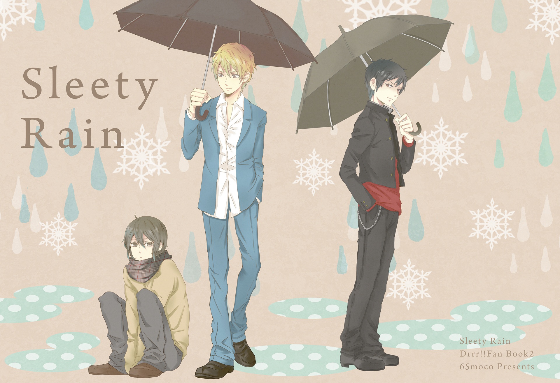Sleety Rain featuring Izaya Orihara and Shizuo Heiwajima from Durarara!! HD Wallpaper