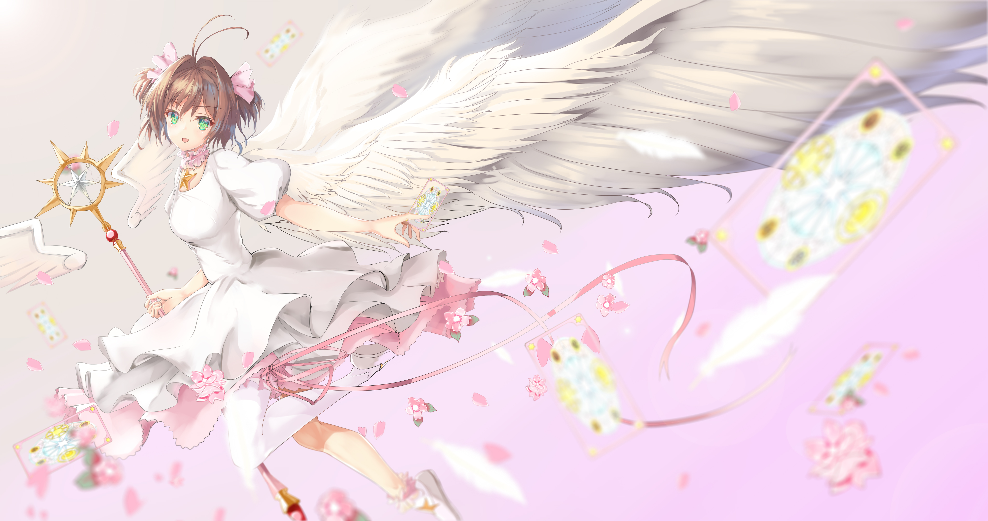 Sakura Kinomoto from Cardcaptor Sakura 4K HD Wallpaper