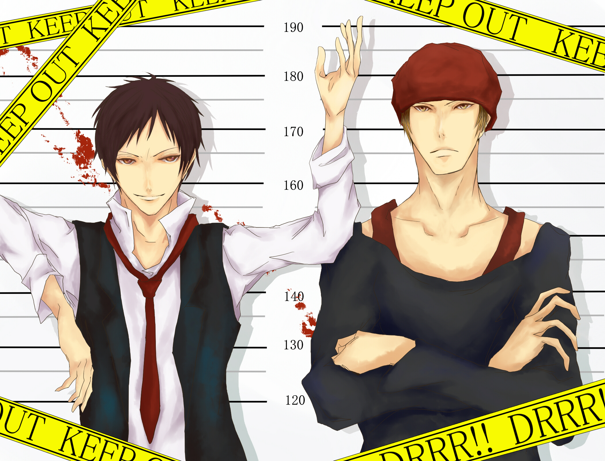 Izaya Orihara and Kyōhei Kadota from Durarara!! HD Wallpaper