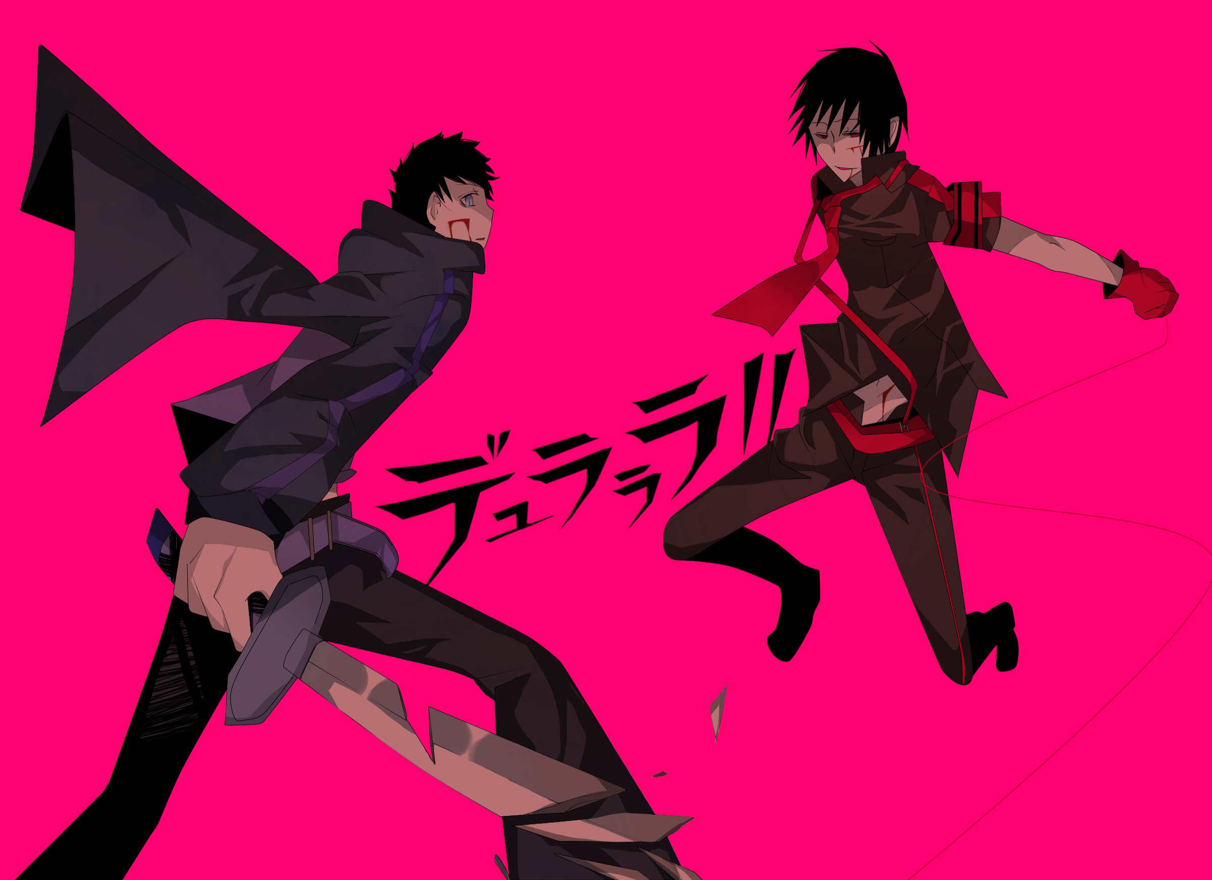 Mikado Ryūgamine and Izaya Orihara from Durarara!! HD Wallpaper