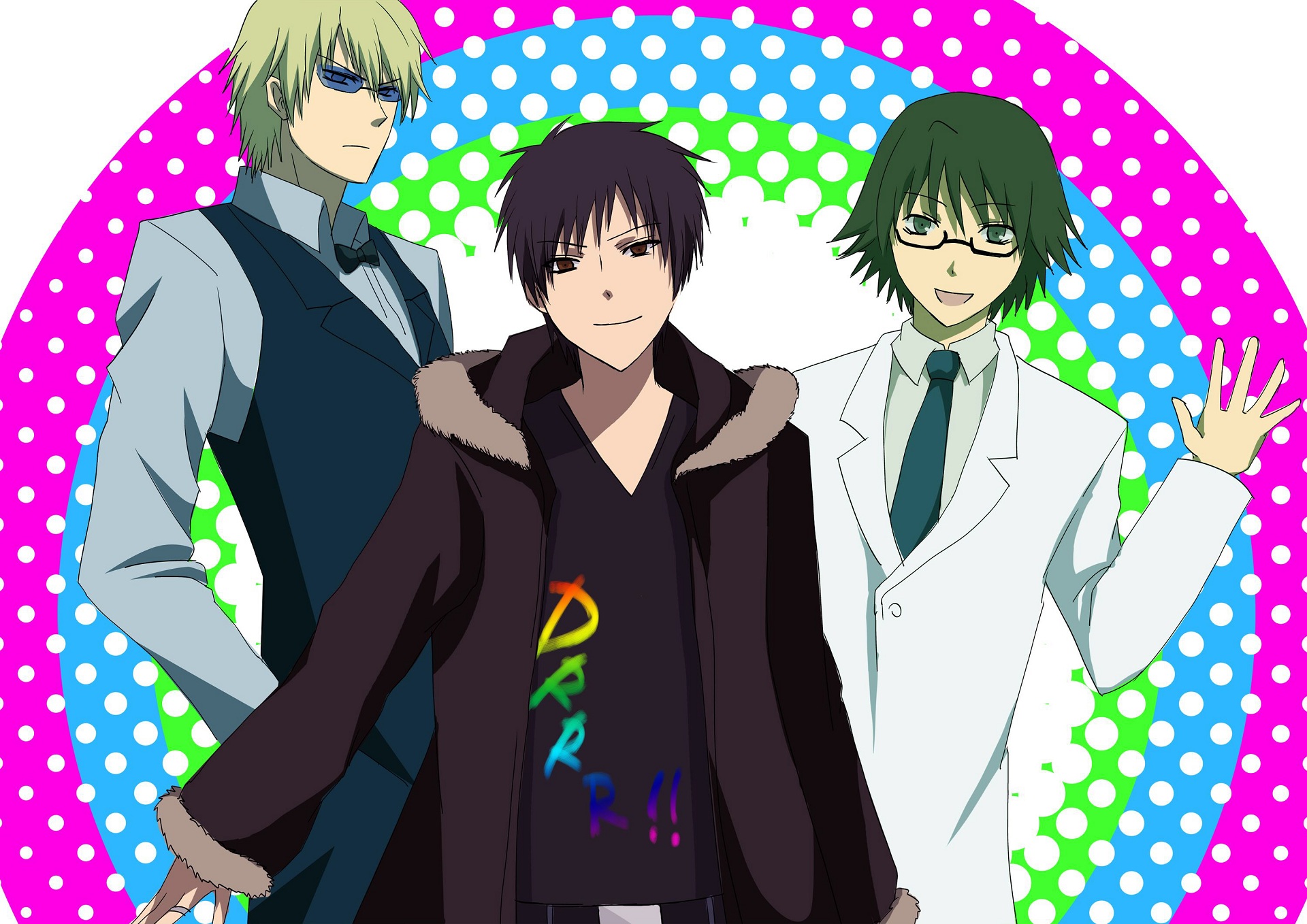 Durarara!! Shinra, Shizuo, and Izaya HD Wallpaper