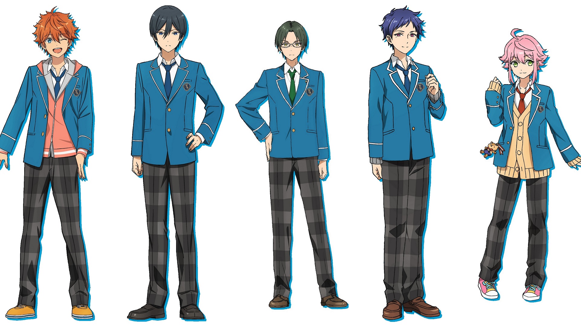 Five male characters from Ensemble Stars! HD Wallpaper