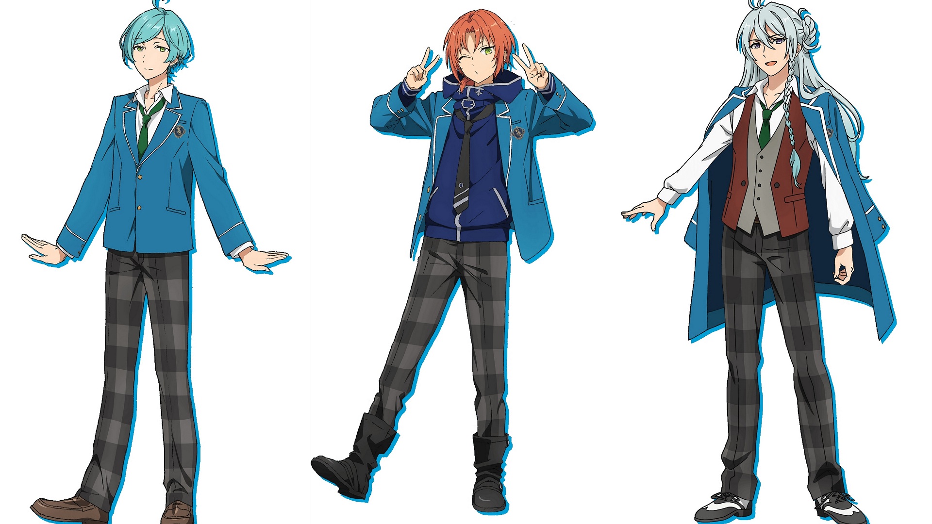 Three male characters from Ensemble Stars! HD Wallpaper