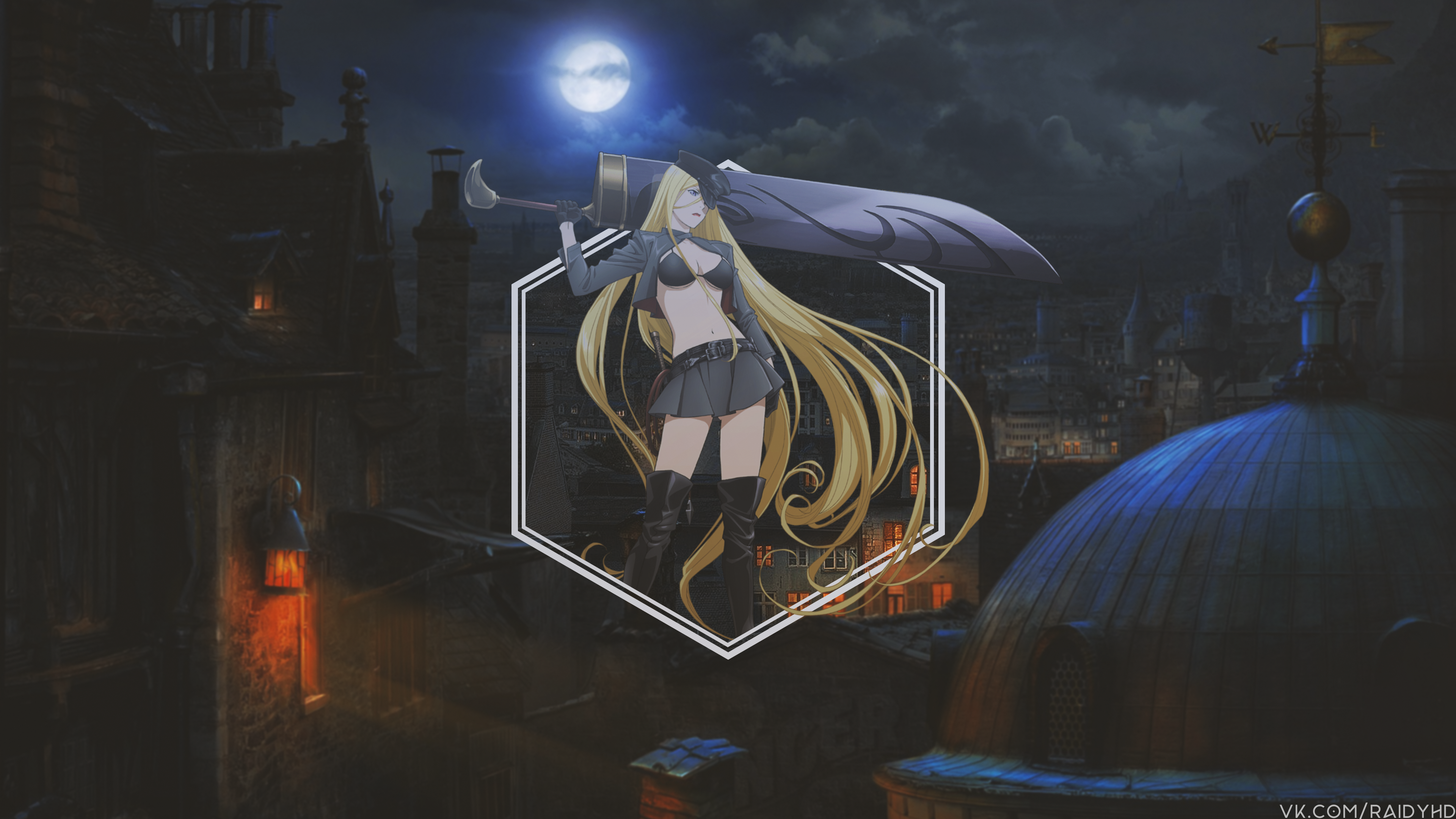 Bishamon from Noragami 4K HD Wallpaper