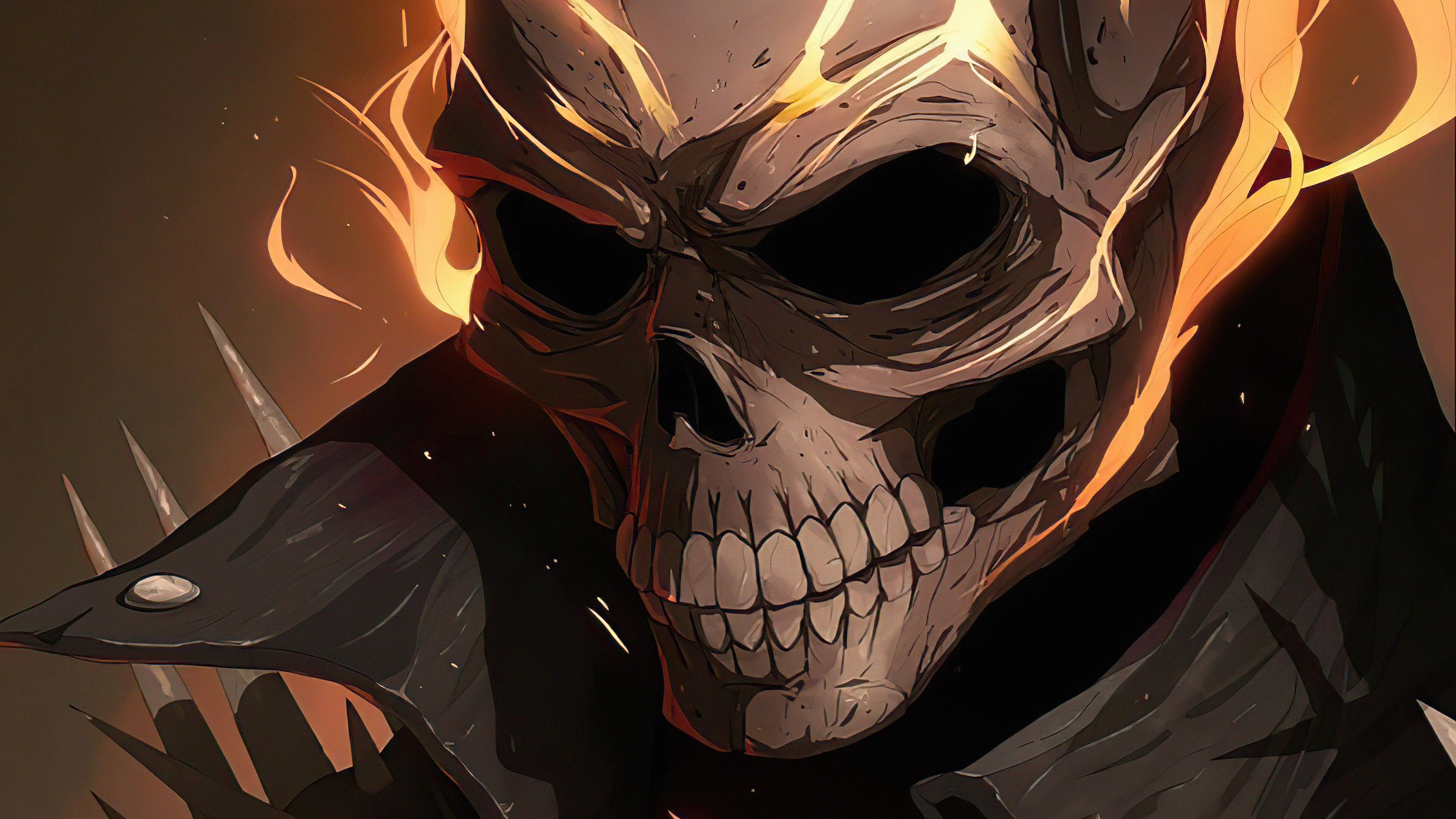 Ghost Rider from Marvel Comics 4K HD Wallpaper