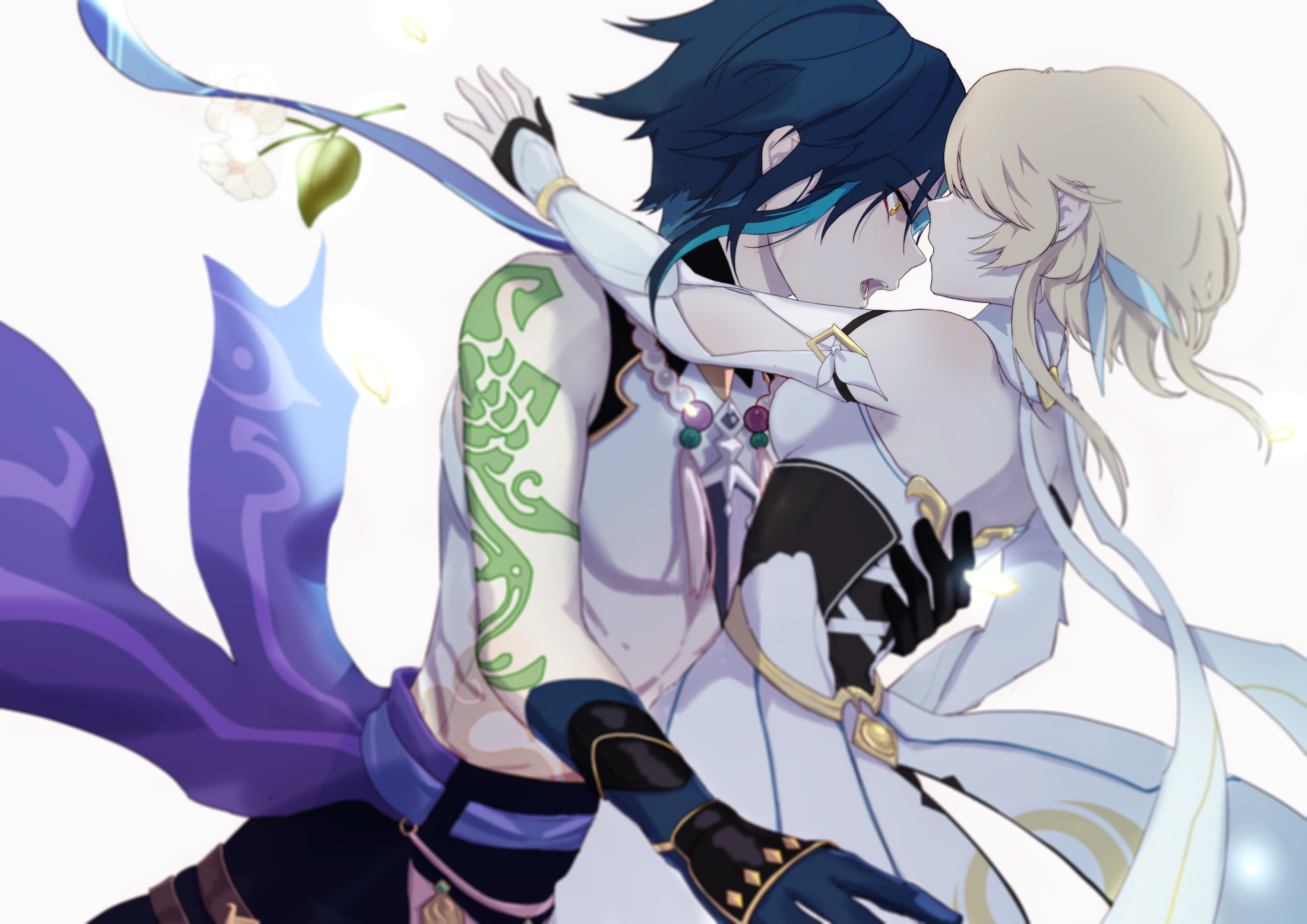 Xiao and Lumine from Genshin Impact HD Wallpaper