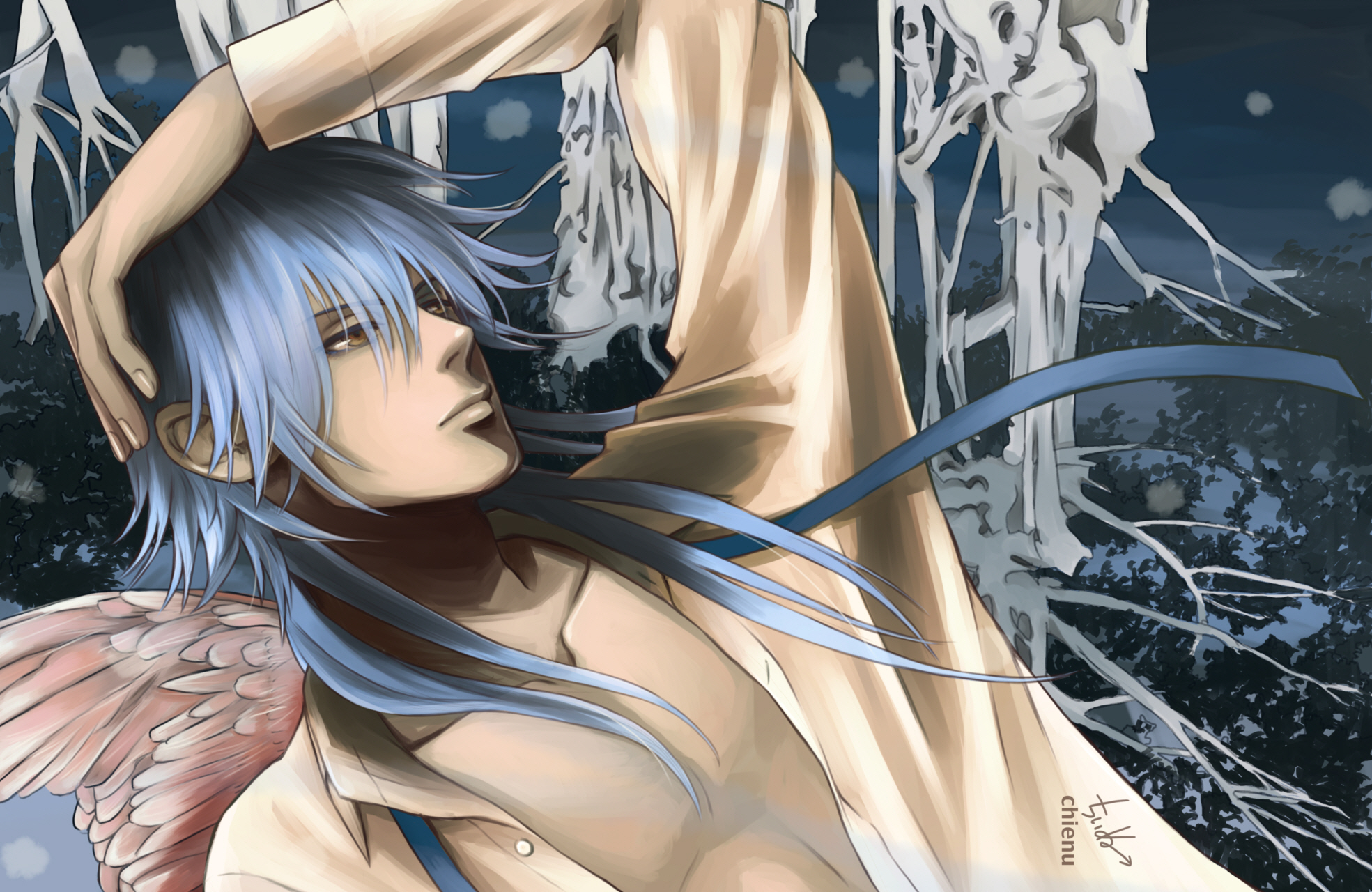 Aoba Seragaki from Dramatical Murder HD Wallpaper