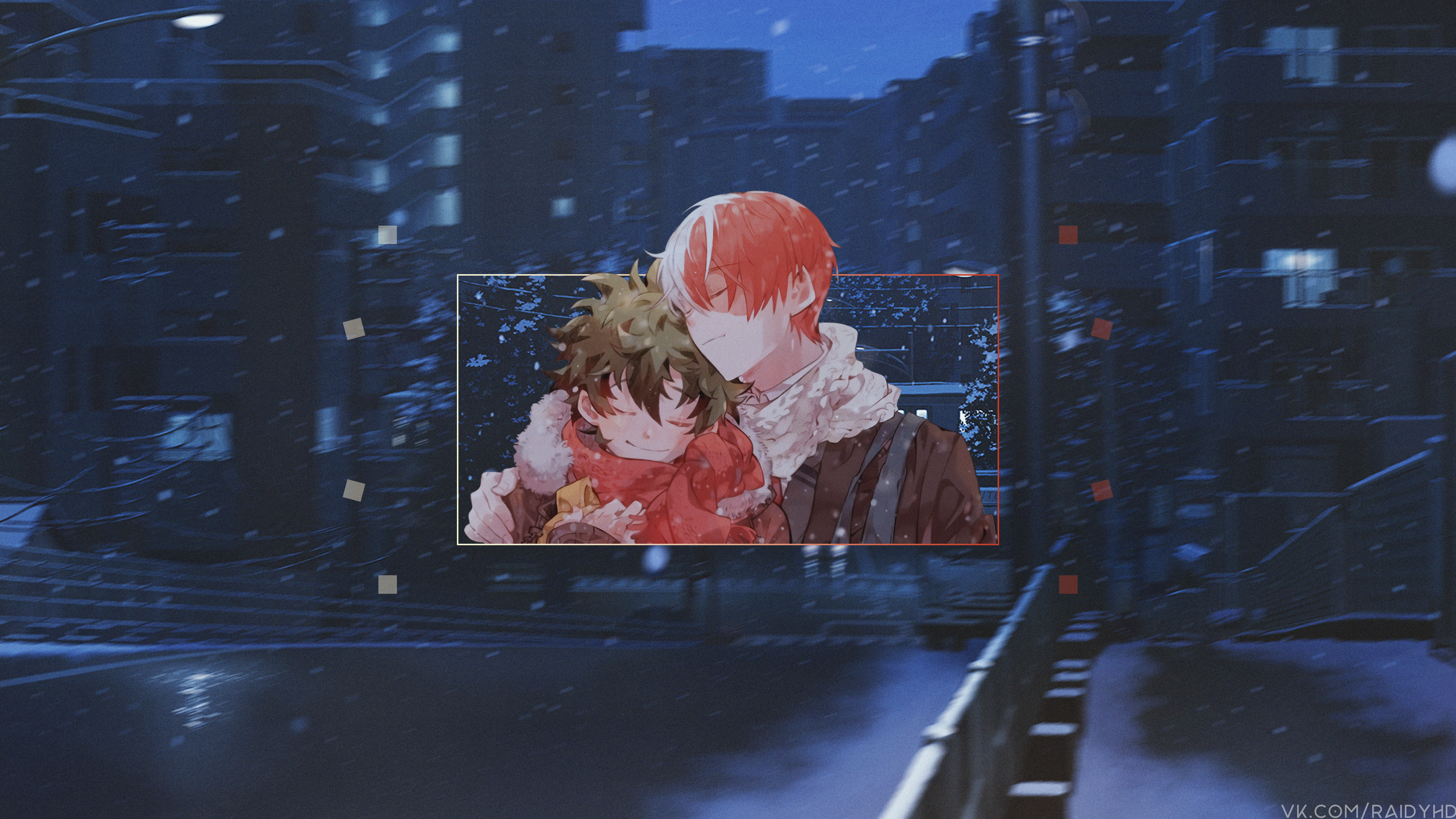 Izuku Midoriya and Shoto Todoroki from My Hero Academia 4K HD Wallpaper
