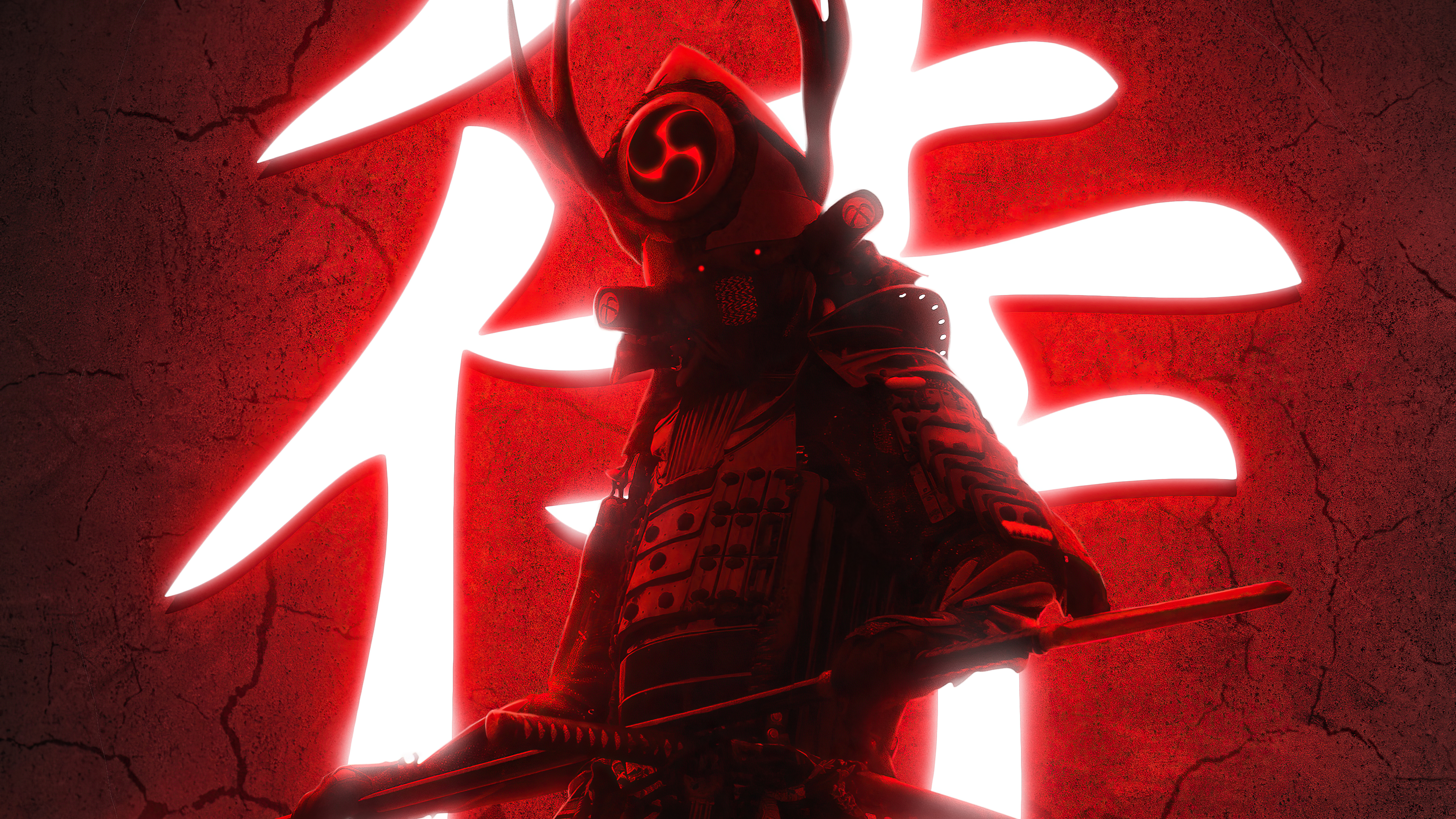 Fantasy Samurai Warrior in Armor HD Wallpaper