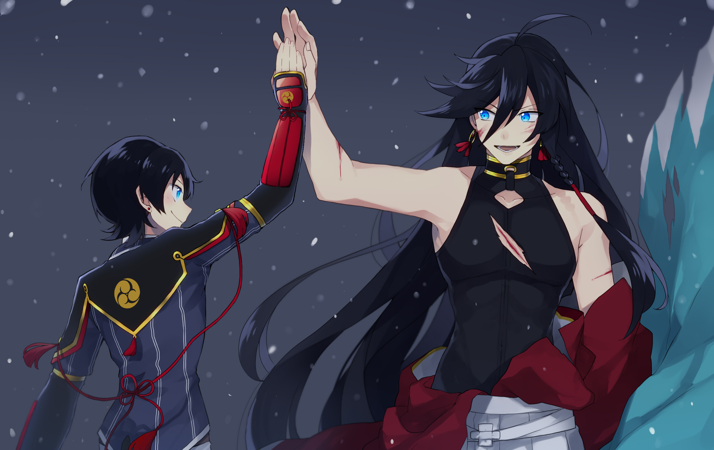 Horikawa Kunihiro and Izumi no Kami Kanesada from Touken Ranbu HD Wallpaper