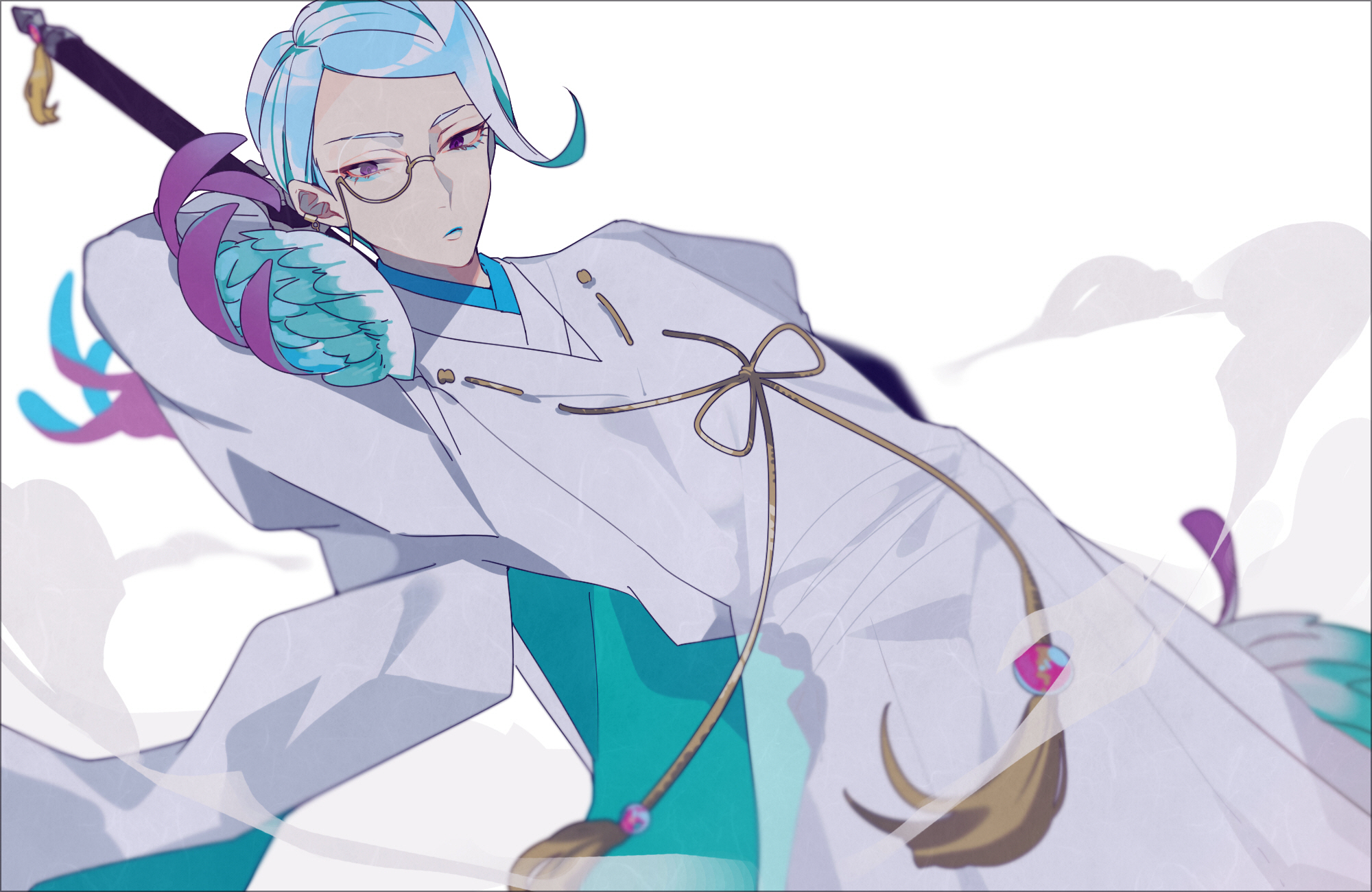 Tomoegata Naginata from Touken Ranbu HD Wallpaper