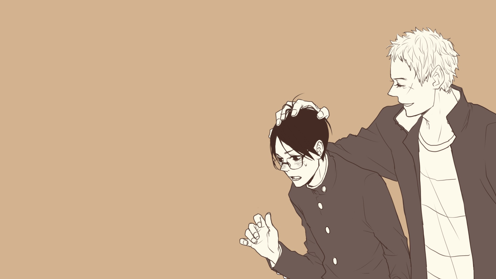 Kaoru and Sentaro from Kids on the Slope HD Wallpaper