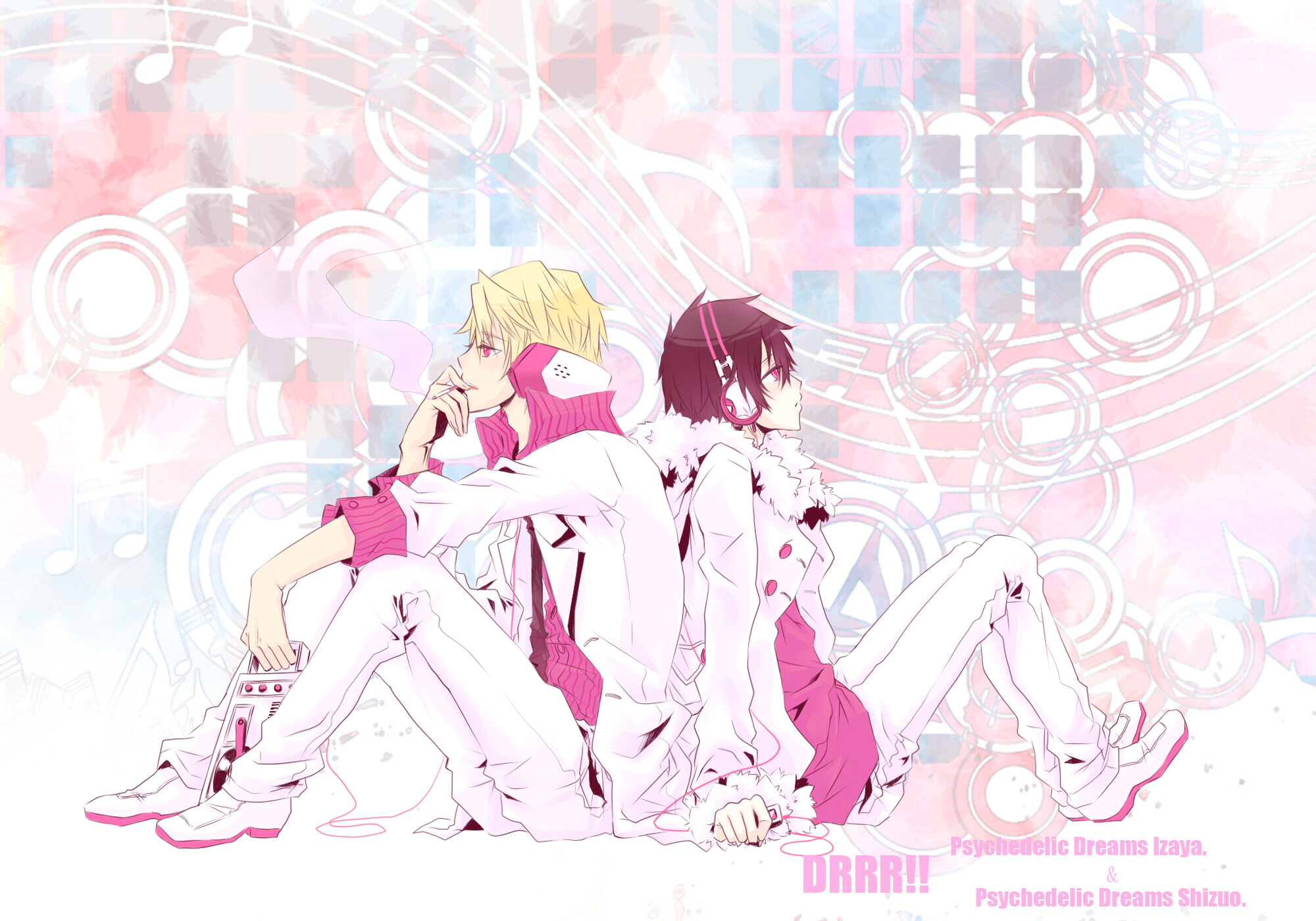 Izaya and Shizuo from Durarara!! HD Wallpaper
