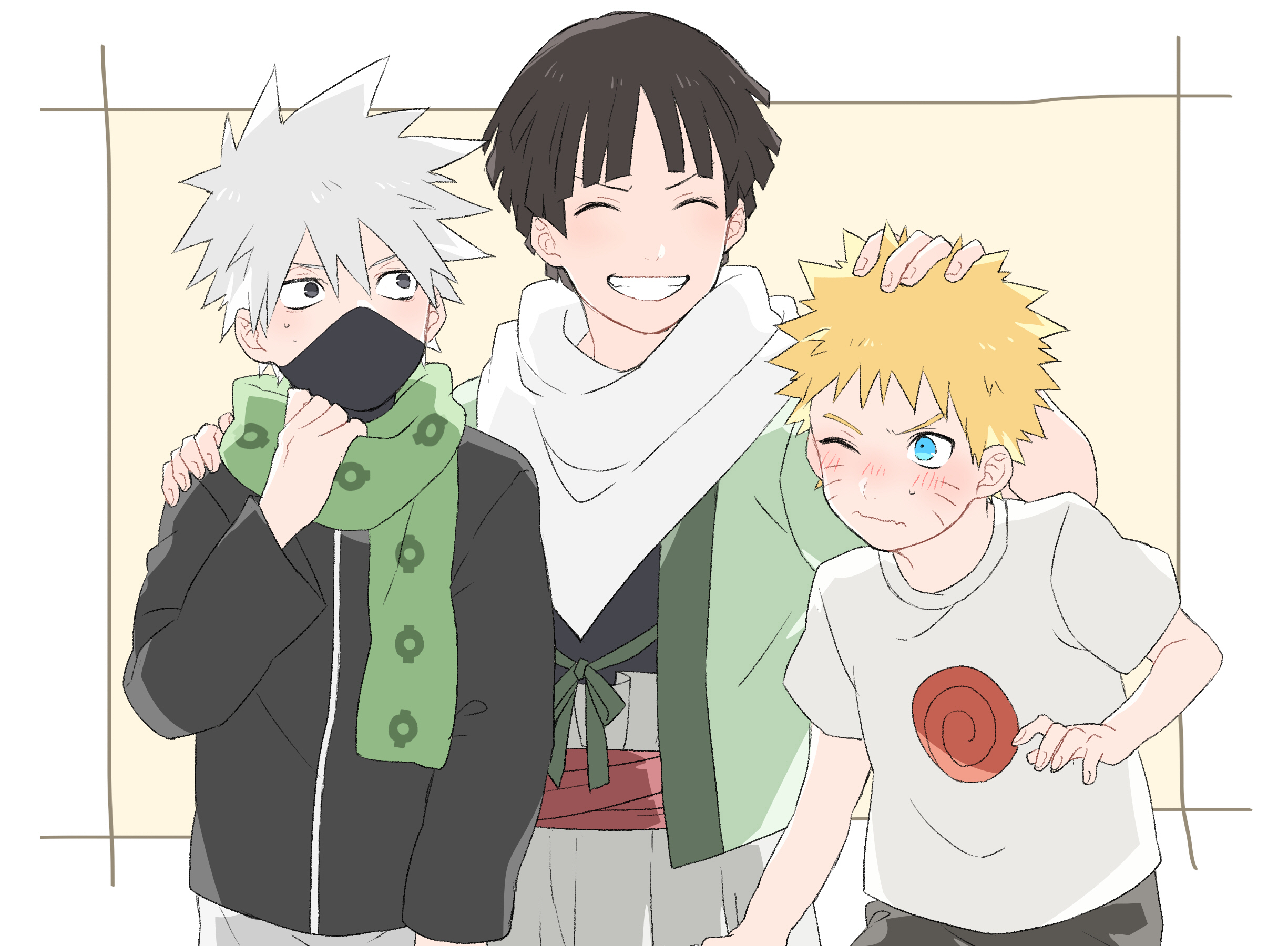 Naruto, Kakashi, and Tenten from Naruto HD Wallpaper