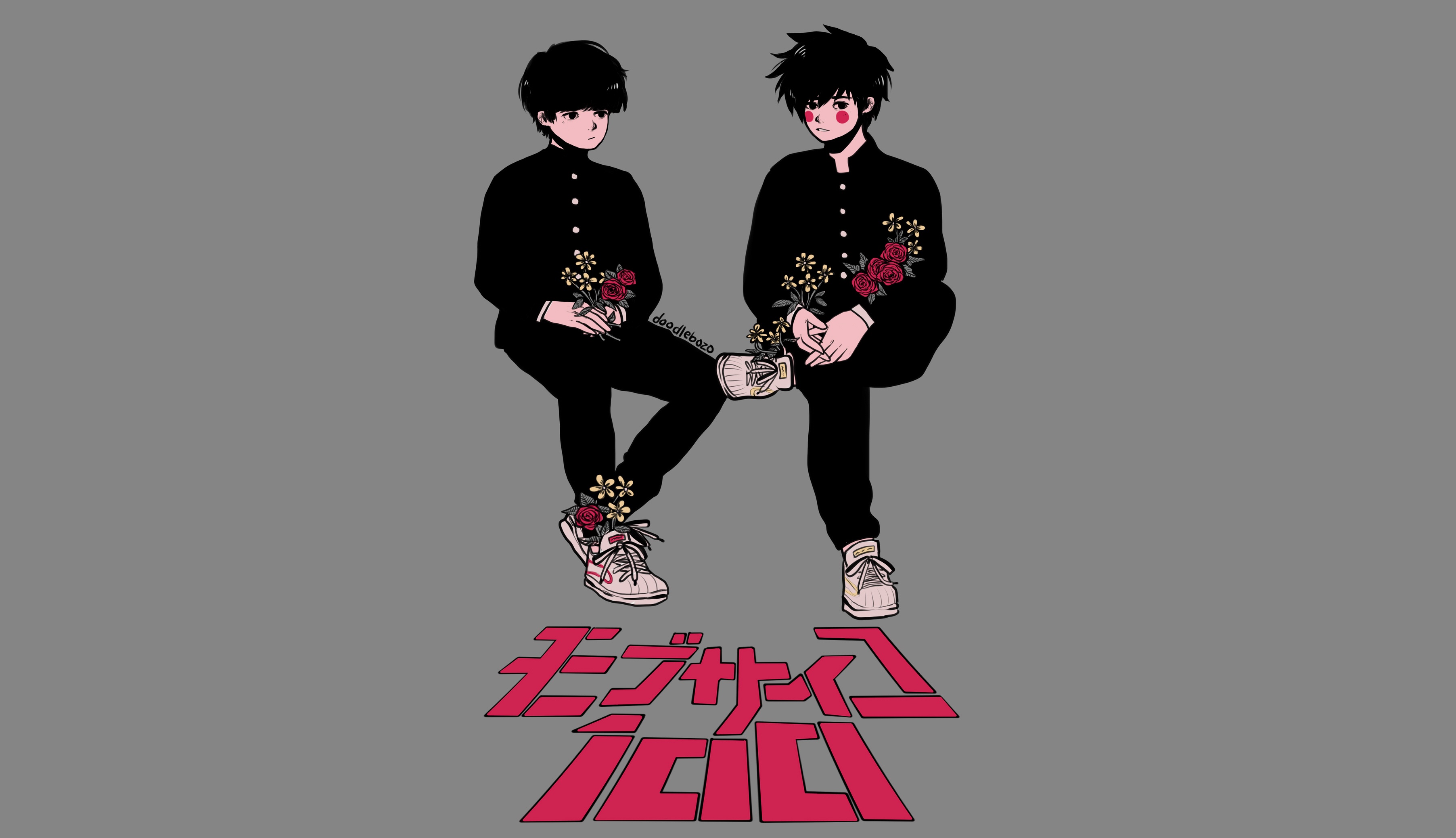 Shigeo and Ritsu Kageyama from Mob Psycho 100 HD Wallpaper