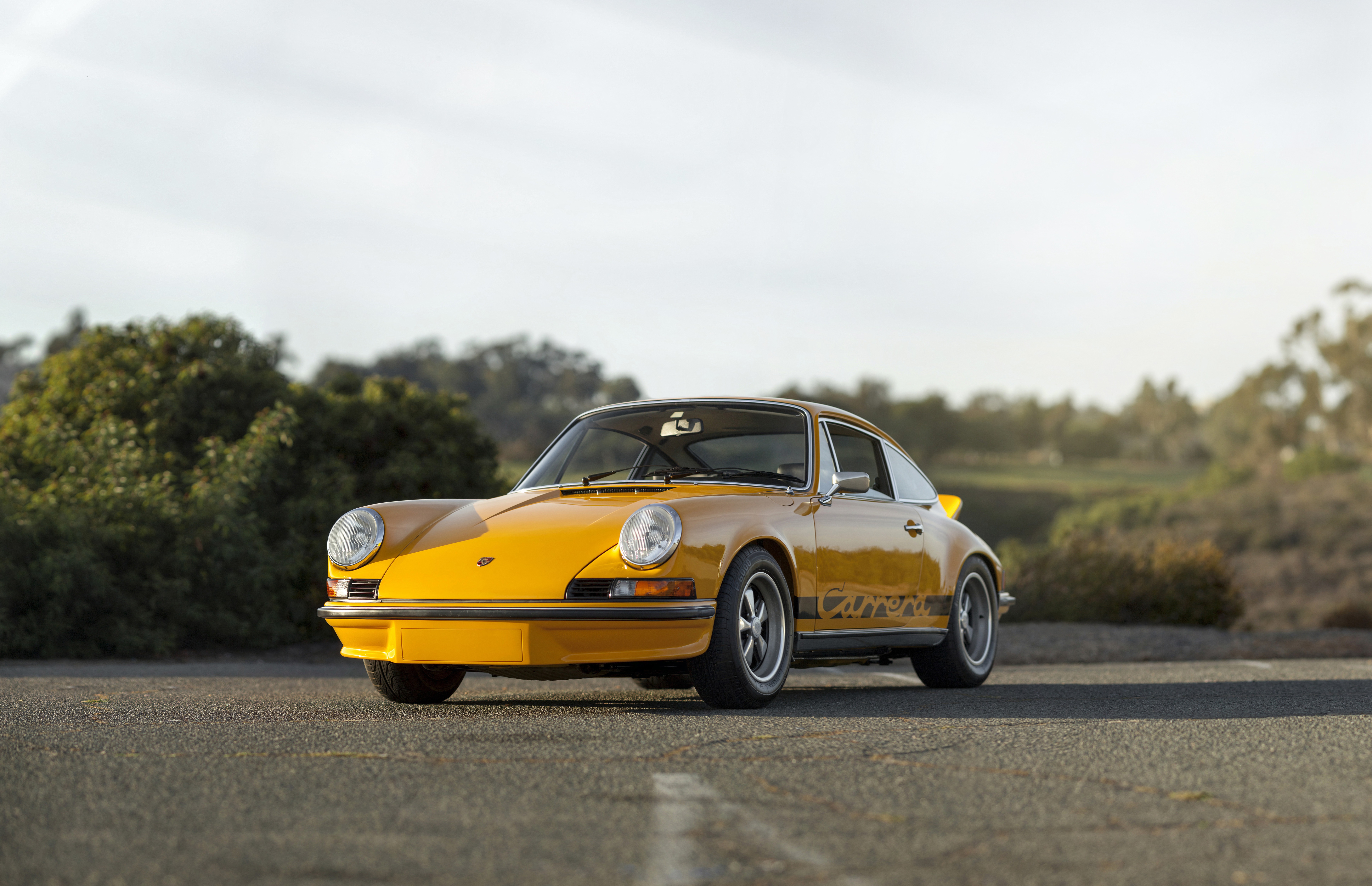 Yellow Porsche 911 Carrera 4K HD Wallpaper