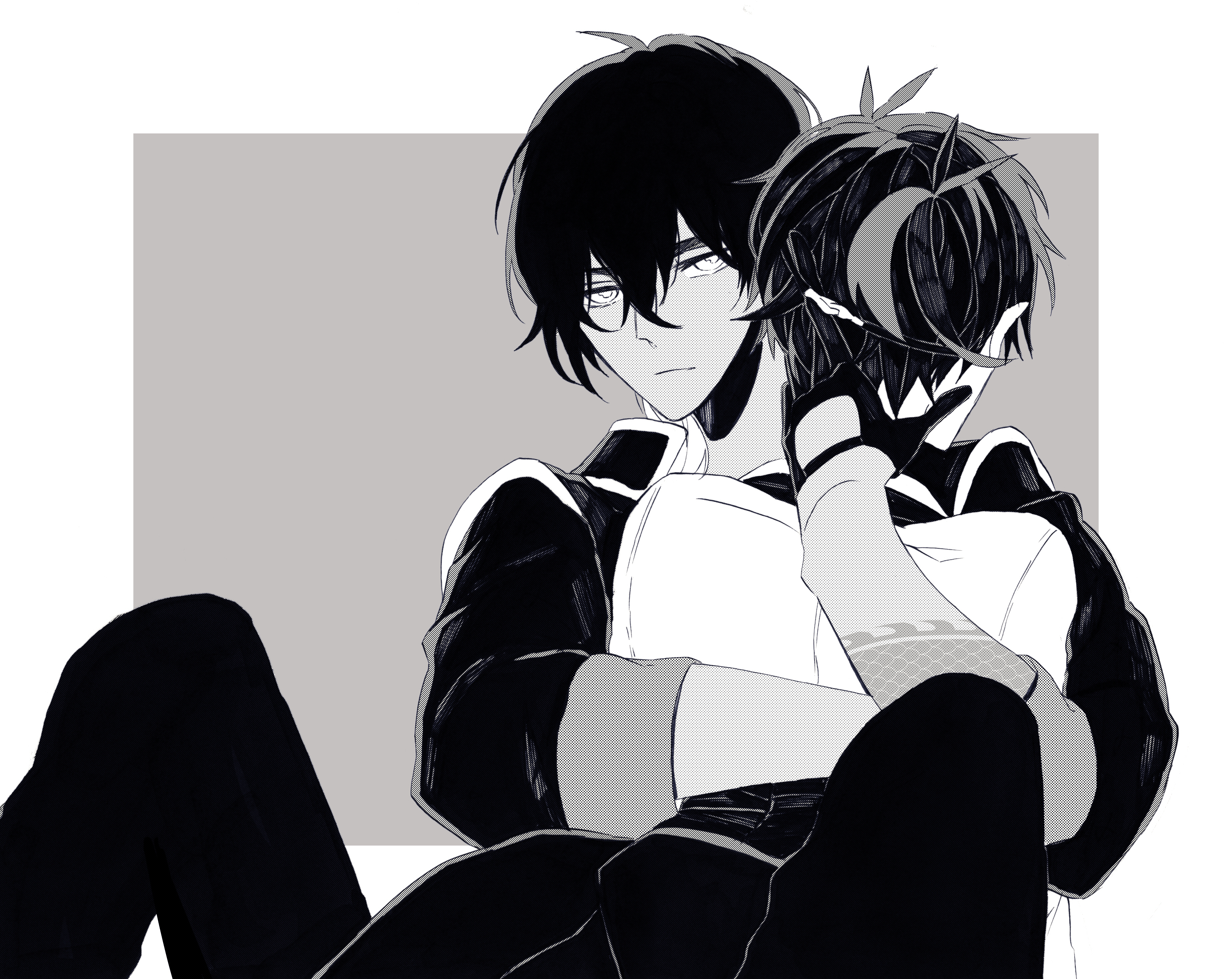 Ookurikara and Shokudaikiri Mitsutada from Touken Ranbu HD Wallpaper