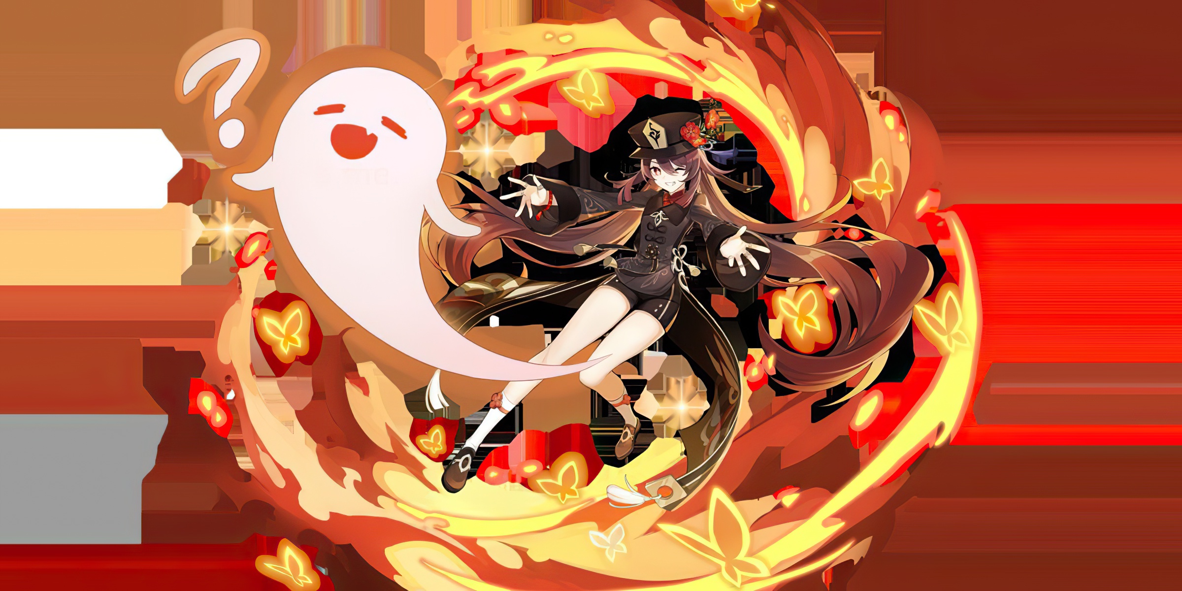 Hu Tao from Genshin Impact HD Wallpaper