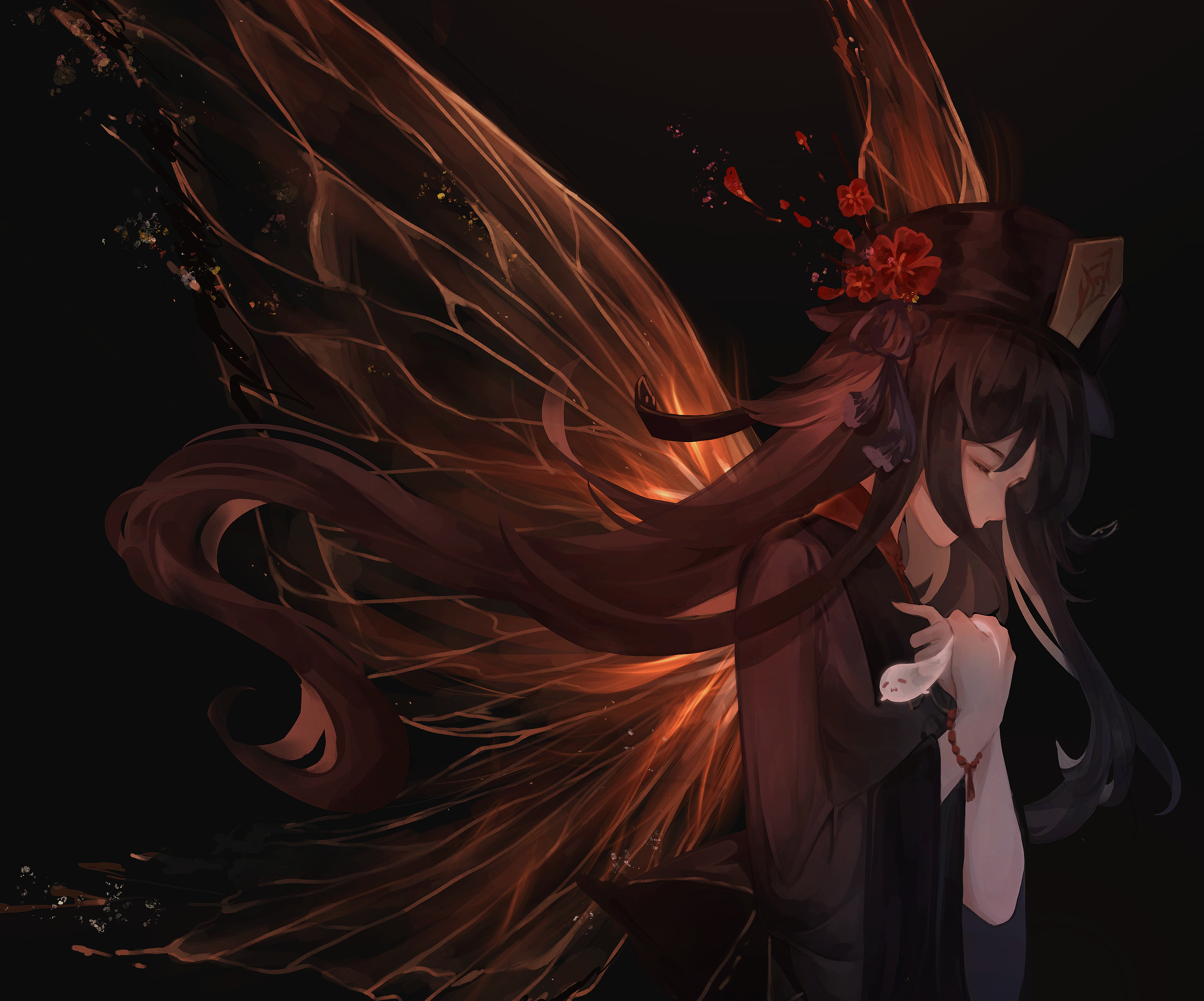 Hu Tao from Genshin Impact HD Wallpaper
