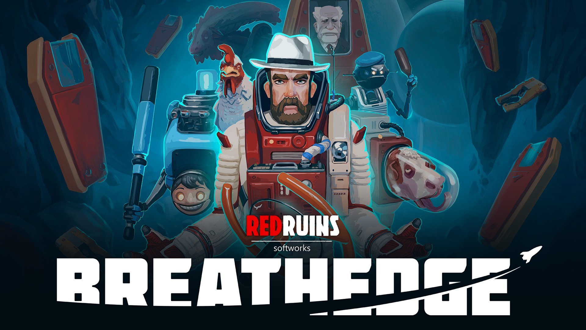 Breathedge Red Ruins Softworks HD Wallpaper