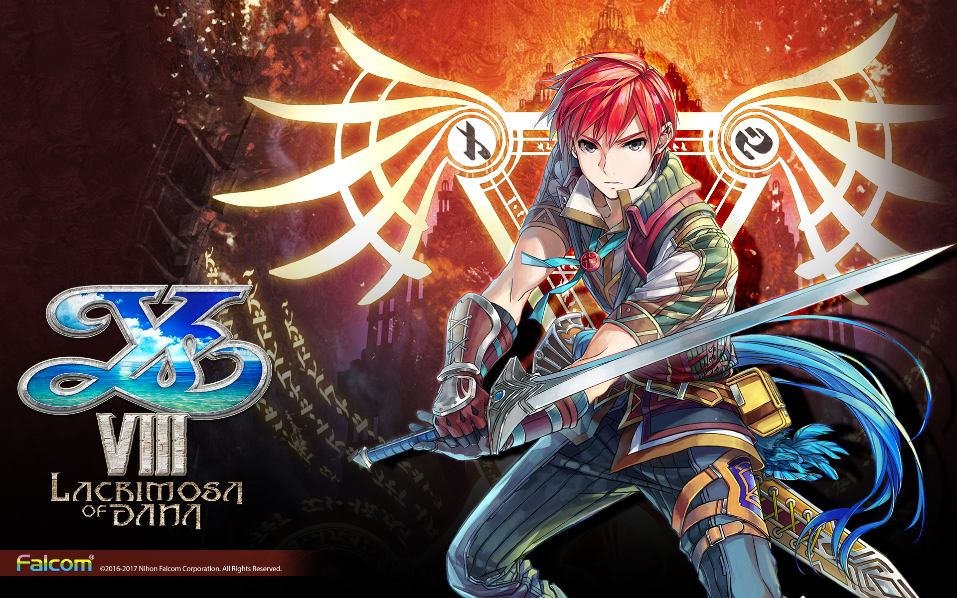Adol Christin from Ys VIII: Lacrimosa of Dana HD Wallpaper