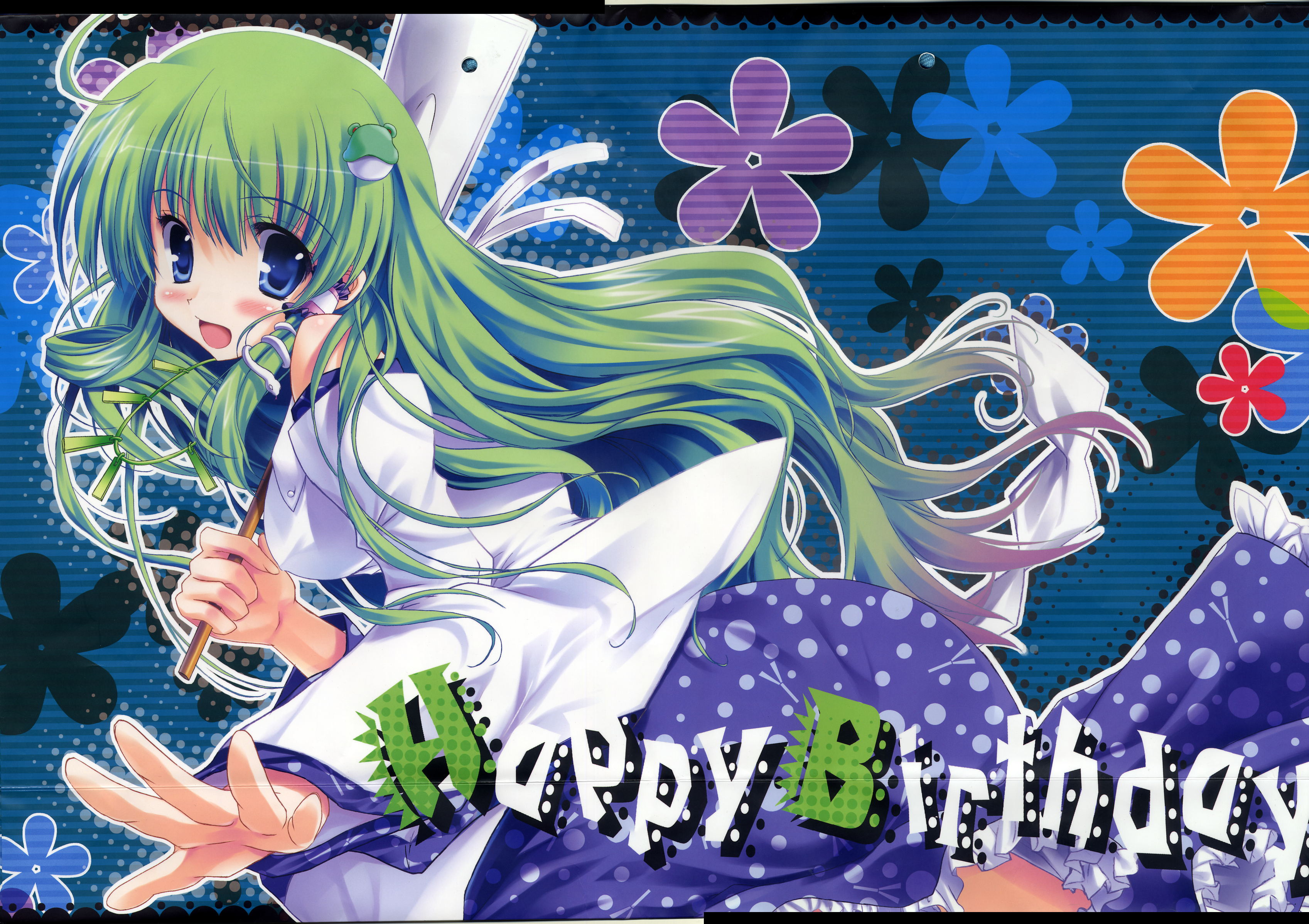 Sanae Kochiya from Touhou Project HD Wallpaper