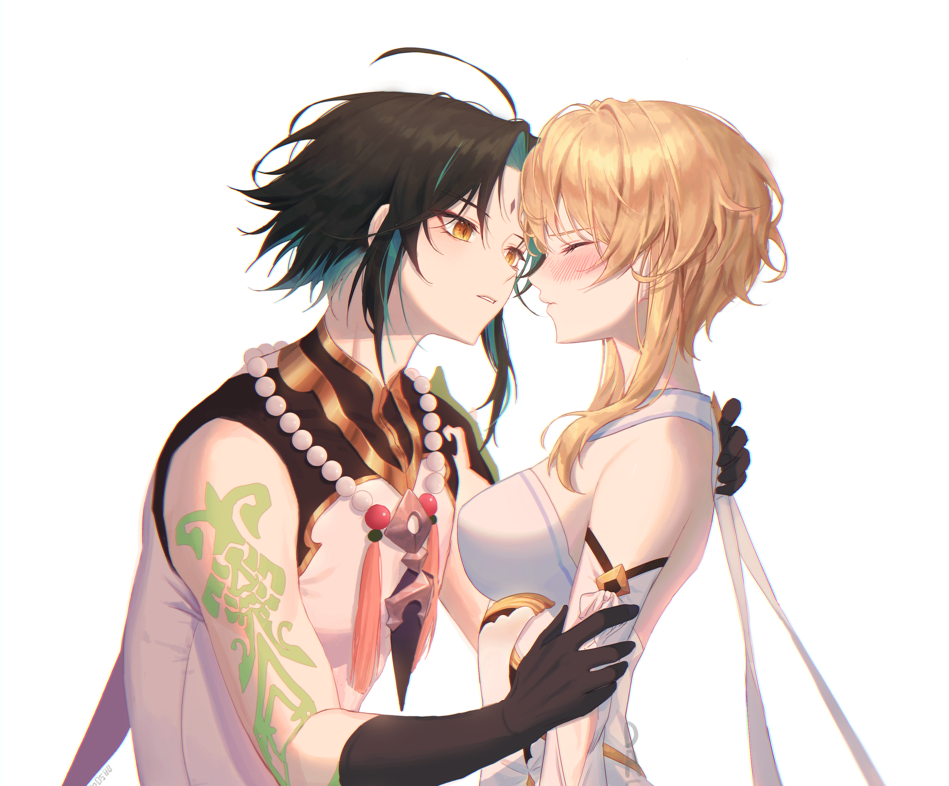 Xiao and Lumine from Genshin Impact HD Wallpaper