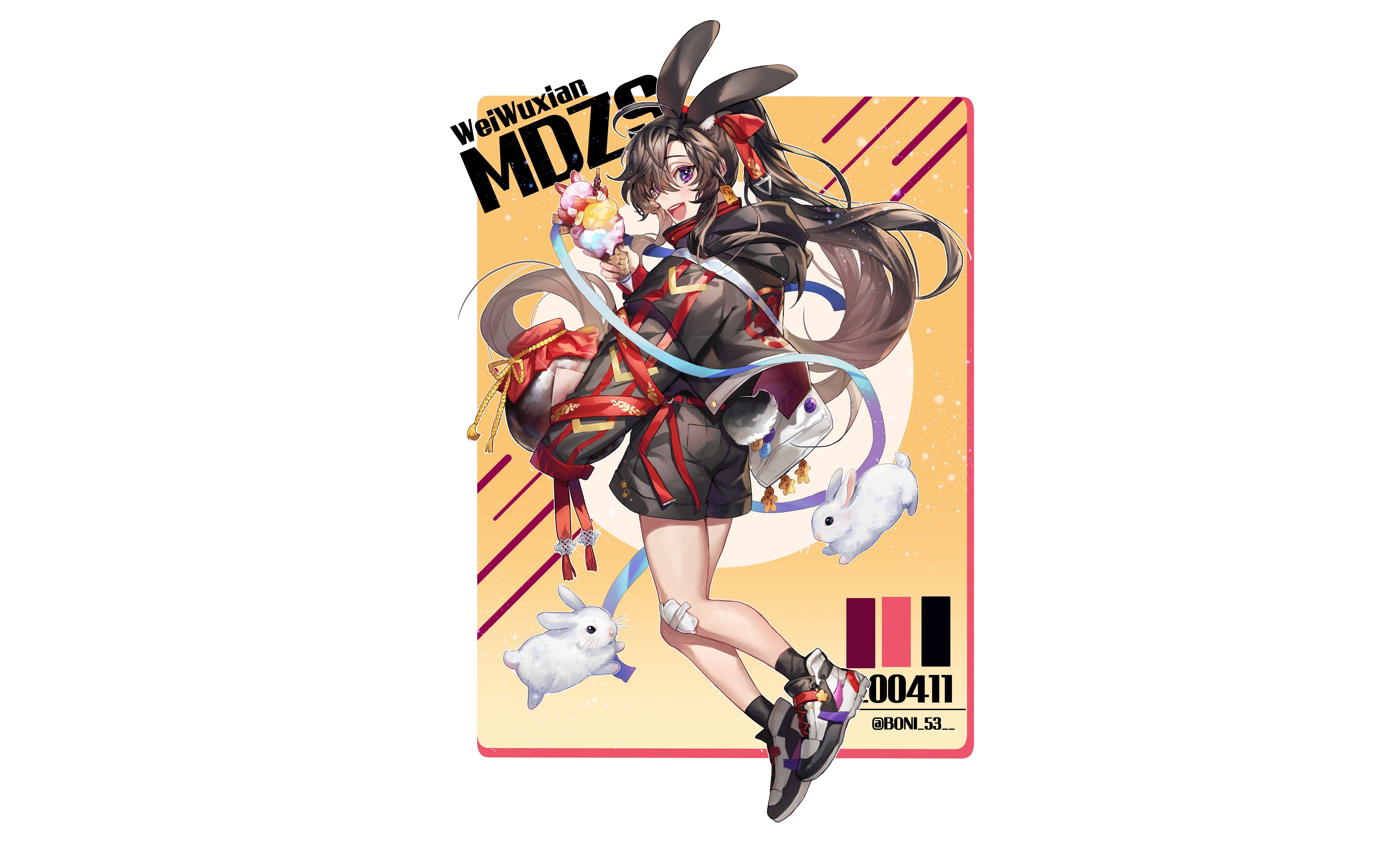Wei Wuxian MDZS Anime Art HD Wallpaper