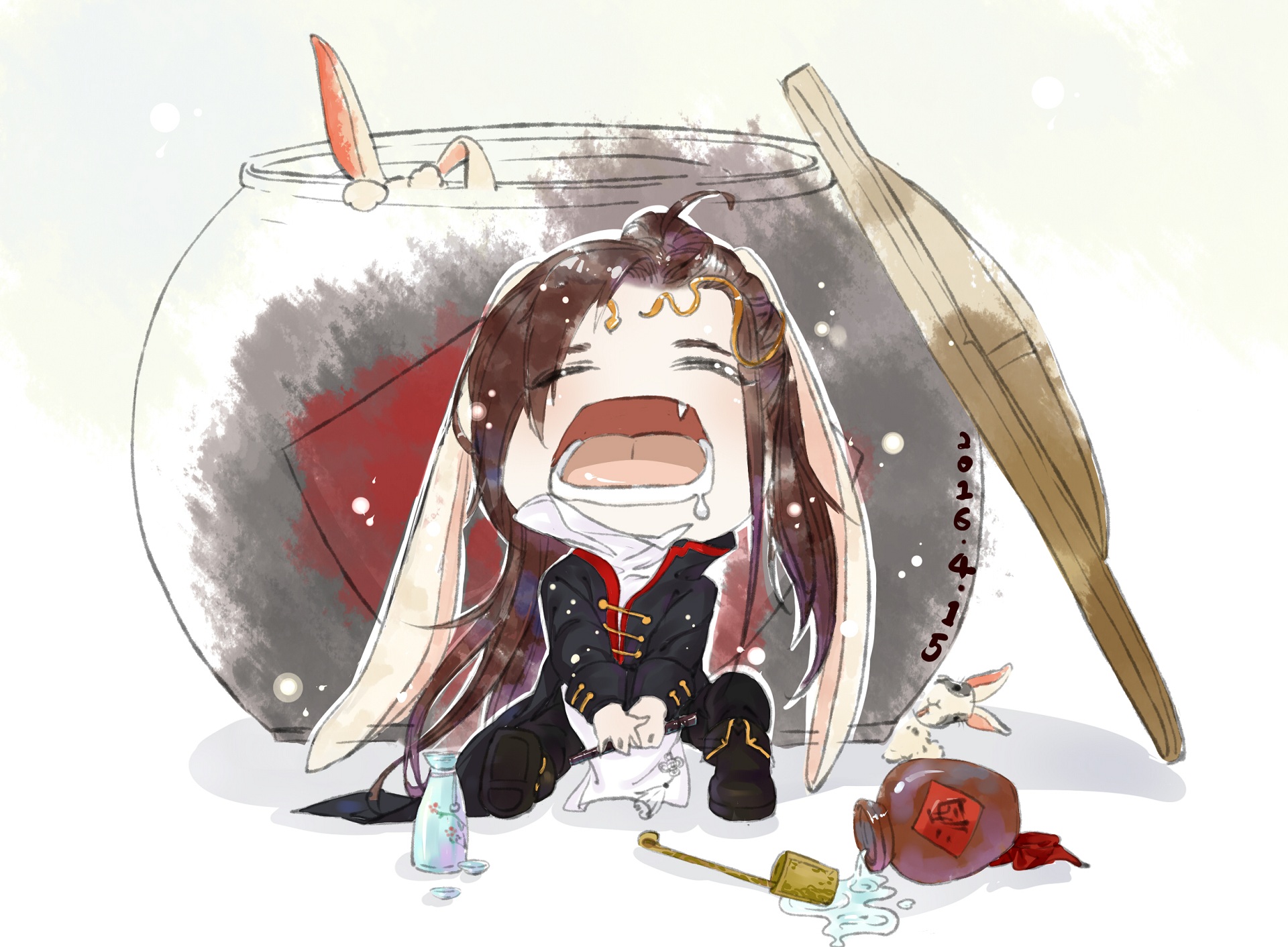 Wei Wuxian from Mo Dao Zu Shi crying HD Wallpaper