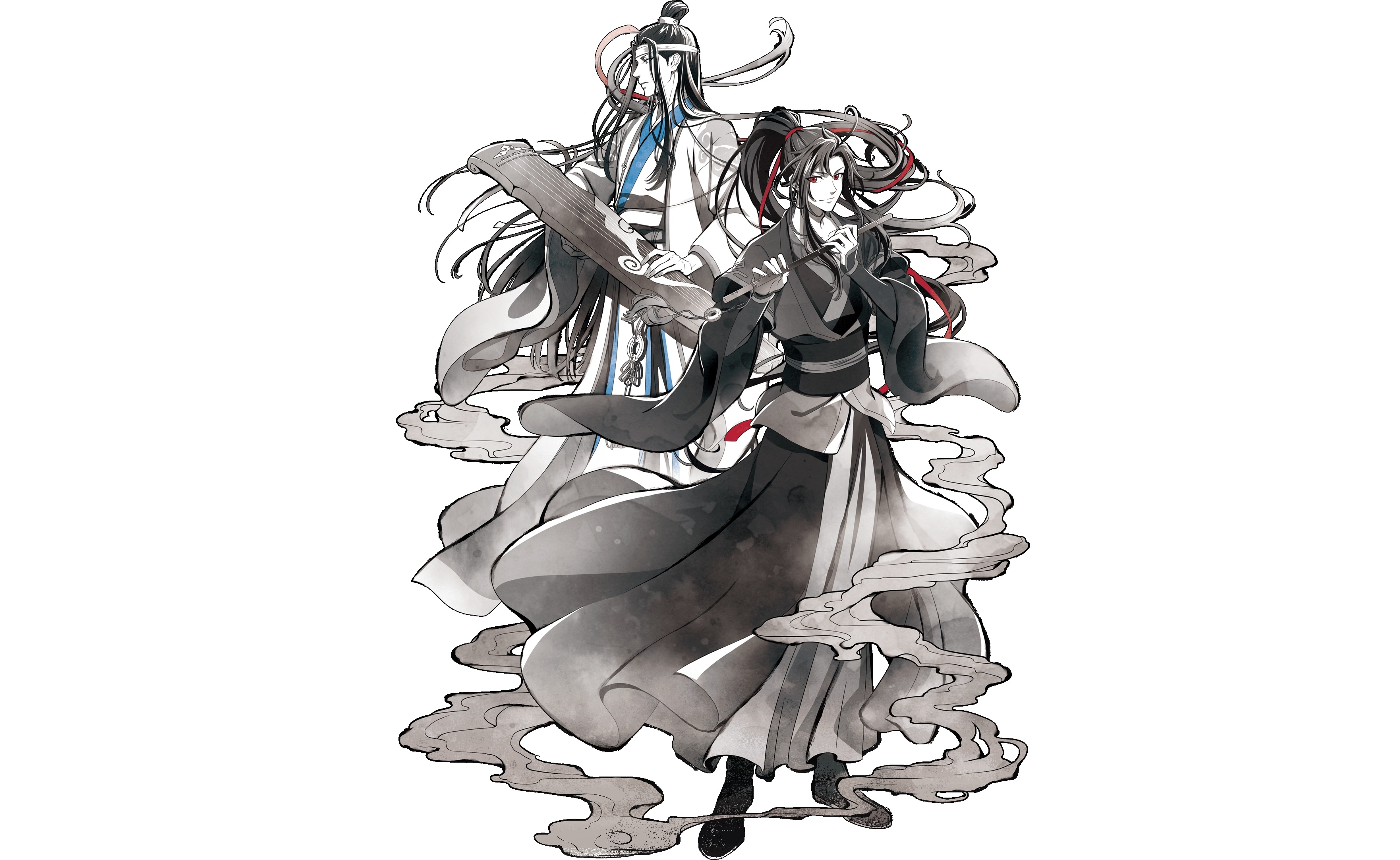 Wei Wuxian and Lan Wangji from The Untamed HD Wallpaper