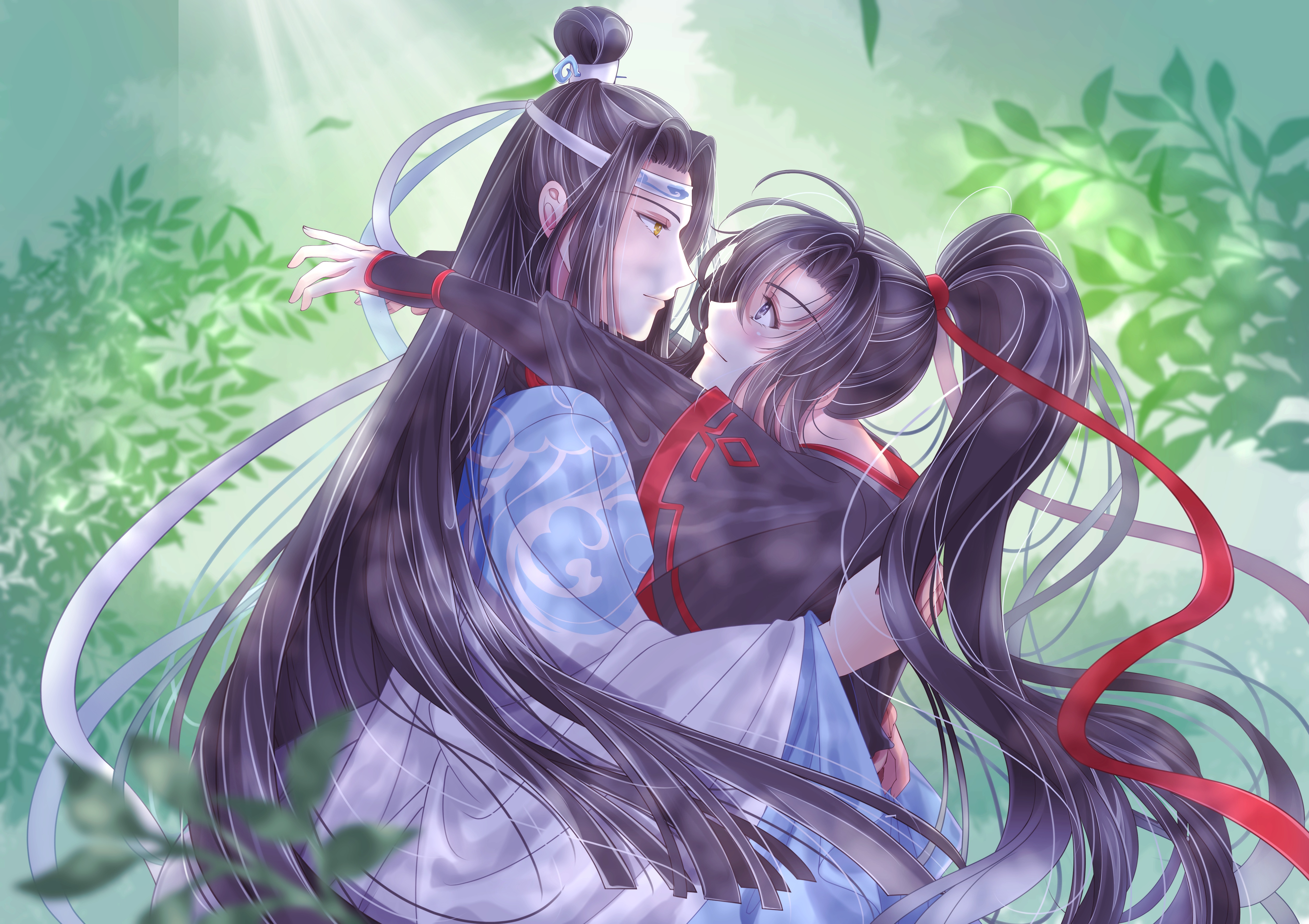 Lan Wangji and Wei Ying from The Untamed HD Wallpaper