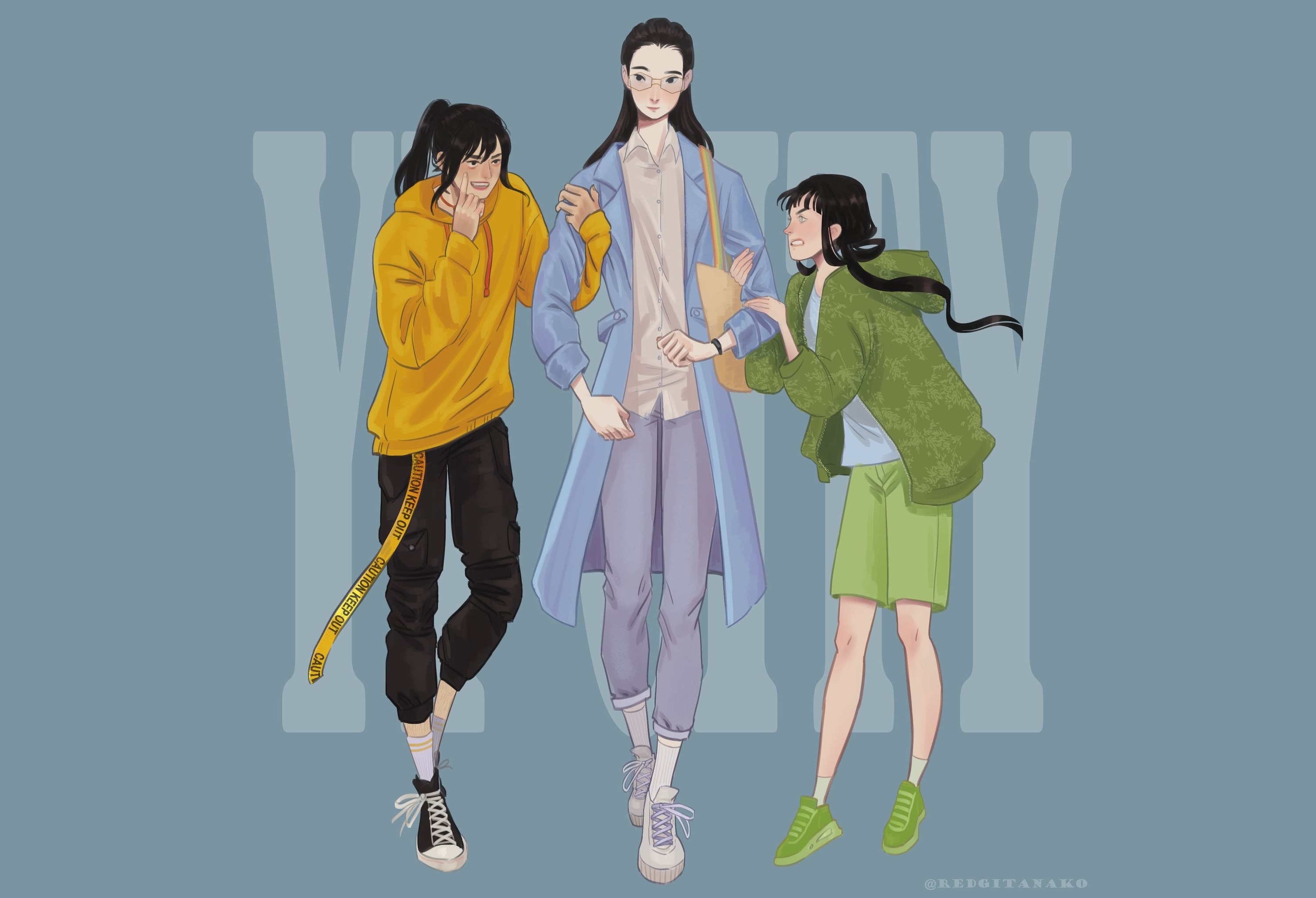 Xue Yang, Xiao Xingchen, and A-Qing from Mo Dao Zu Shi HD Wallpaper