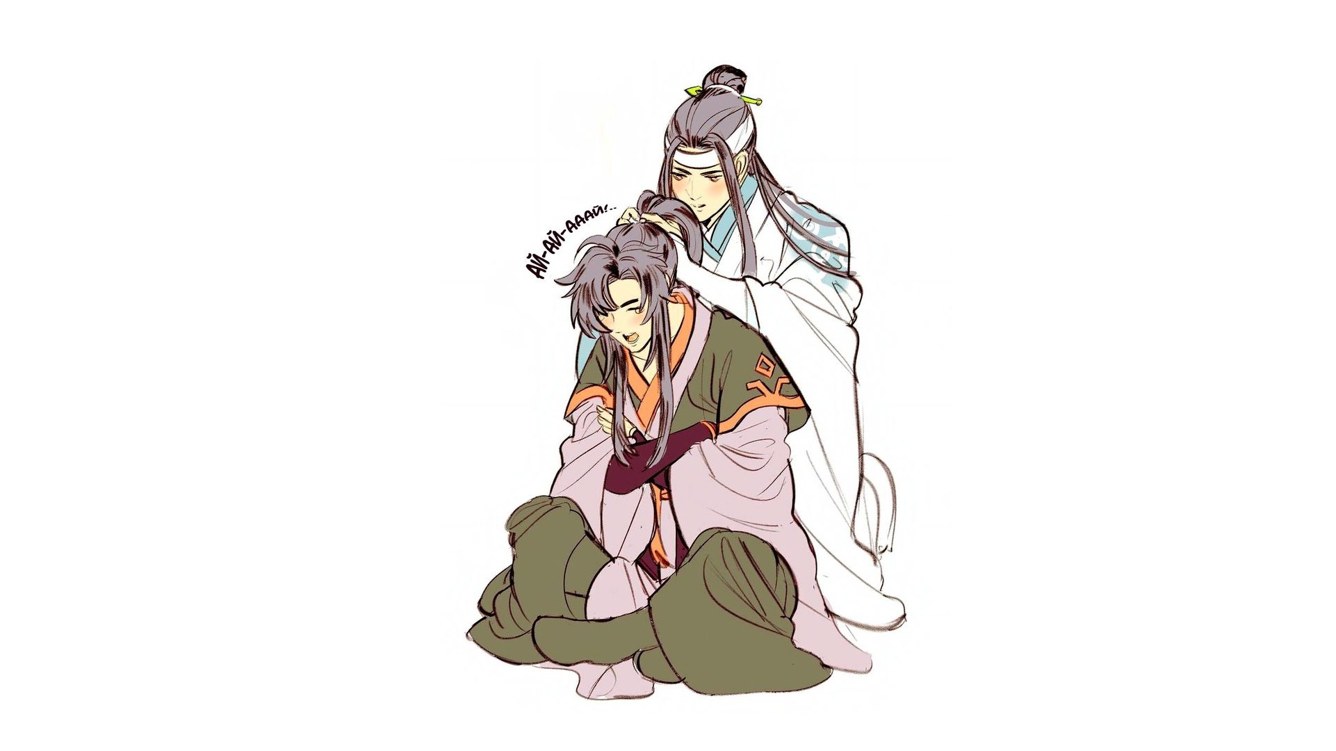 Lan Zhan and Wei Wuxian from Mo Dao Zu Shi HD Wallpaper
