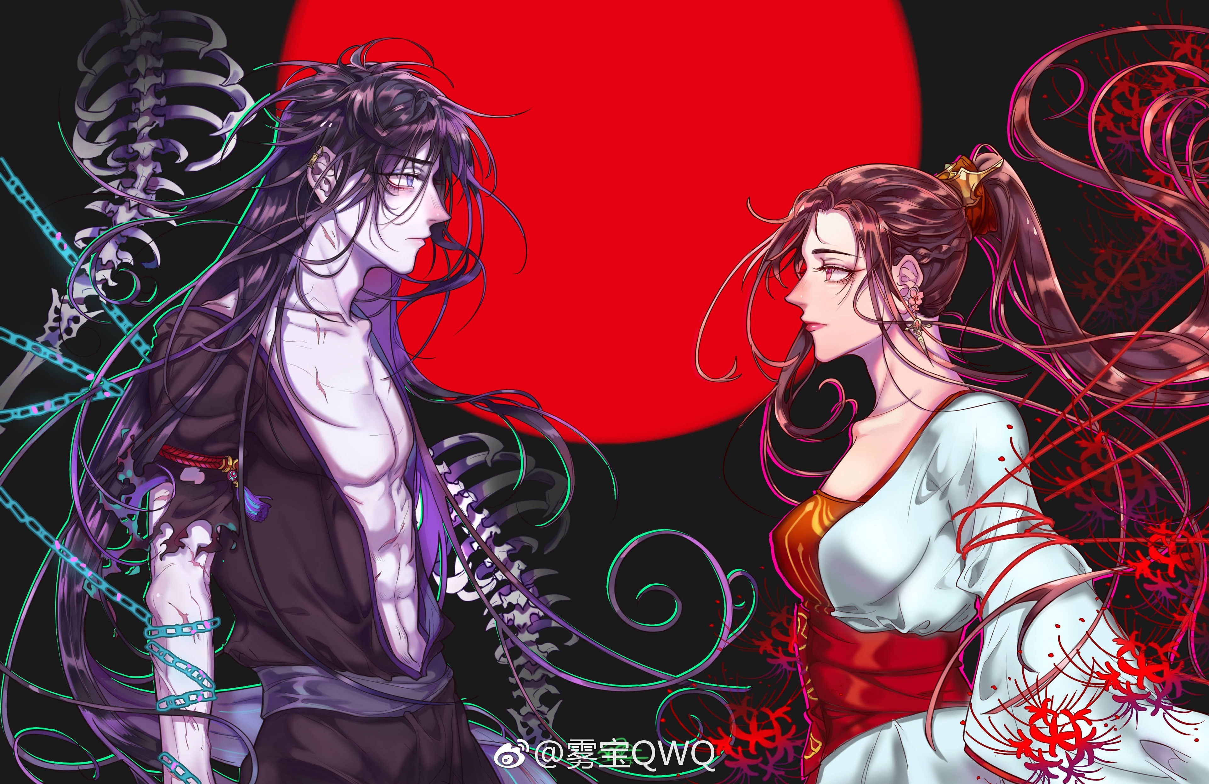 Wen Ning and Wen Qing from Mo Dao Zu Shi 4K HD Wallpaper