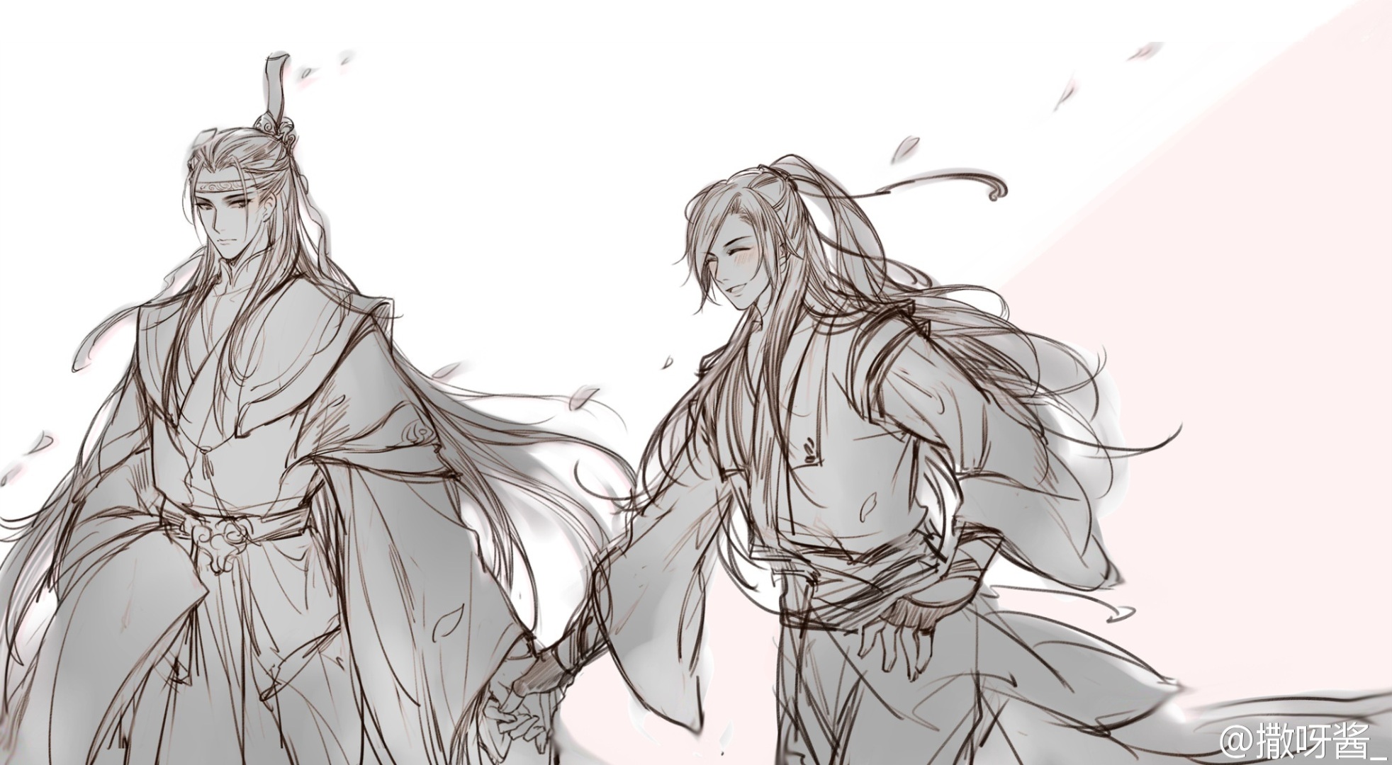 Lan Wangji and Wei Wuxian from Mo Dao Zu Shi HD Wallpaper
