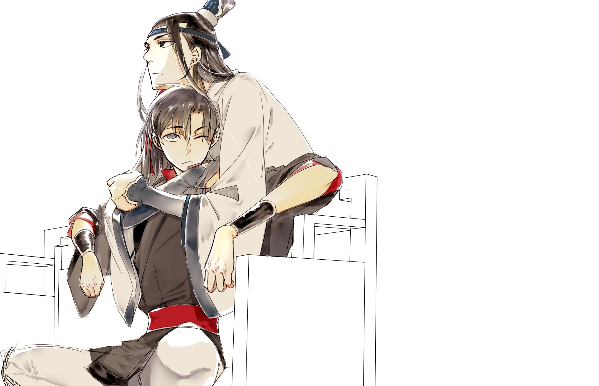 Wei Wuxian and Lan Wangji from Mo Dao Zu Shi HD Wallpaper