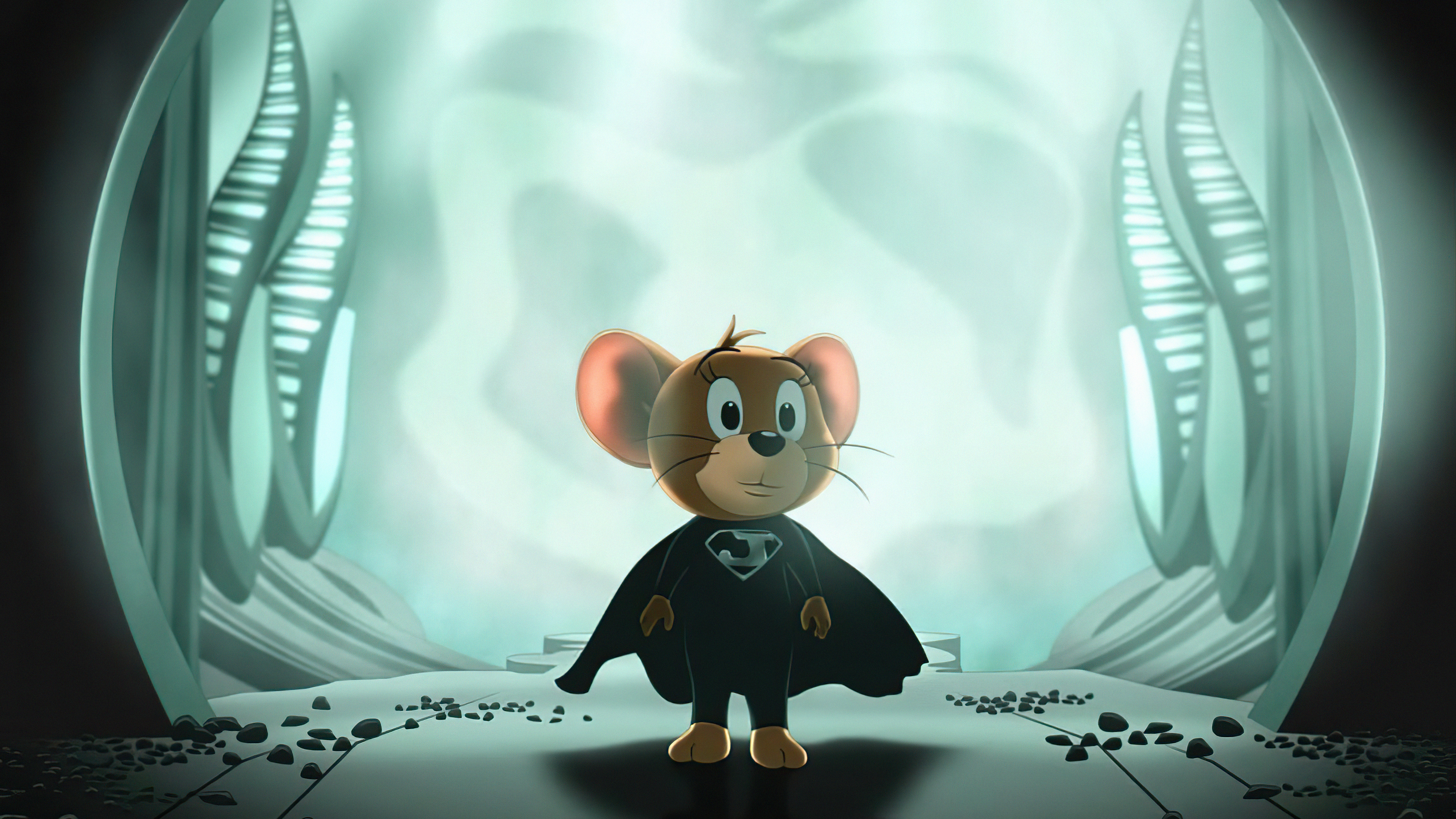 Jerry from Tom and Jerry in a superhero costume HD Wallpaper
