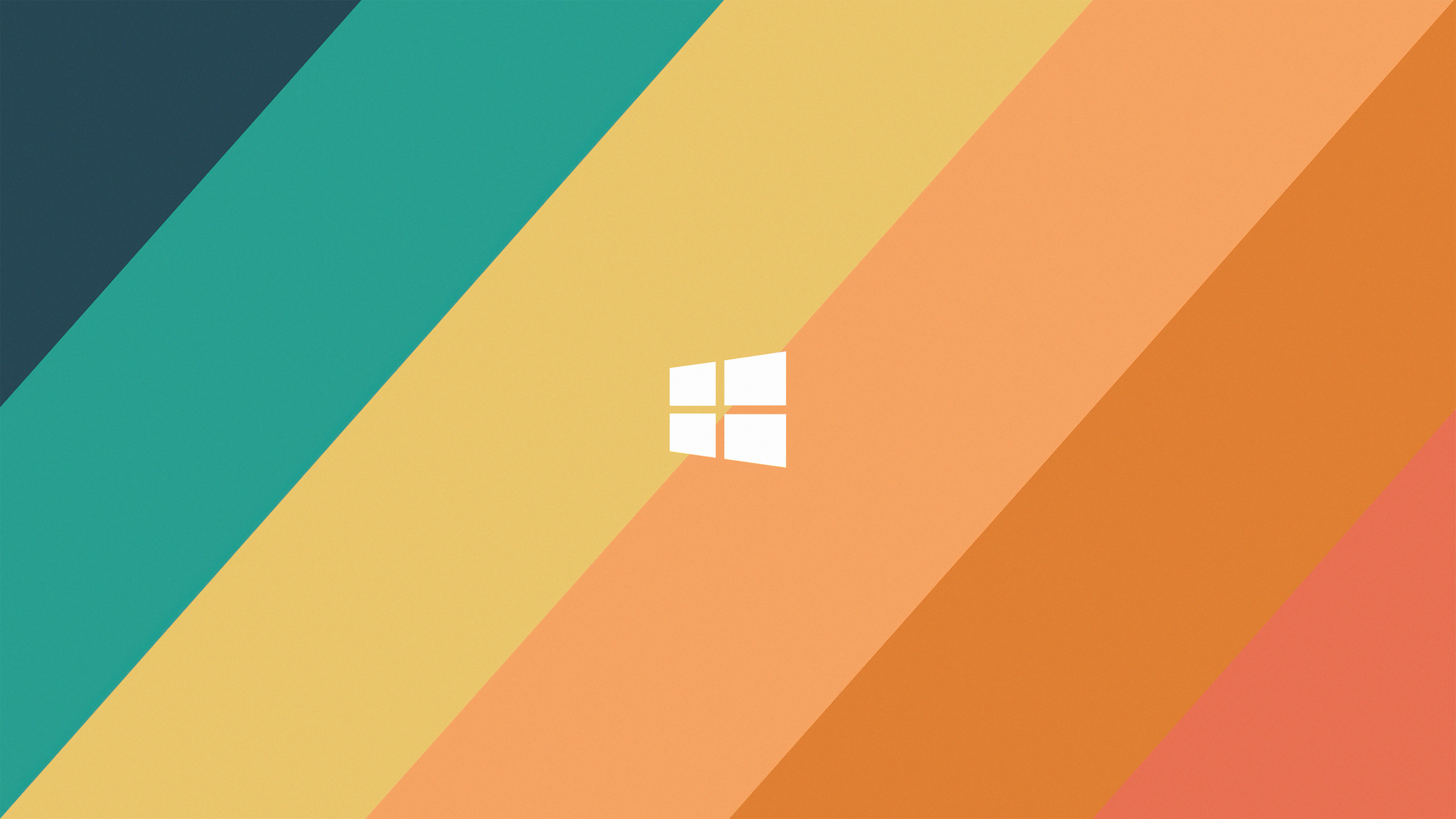 Windows 10 Minimalist 4K Striped Design HD Wallpaper
