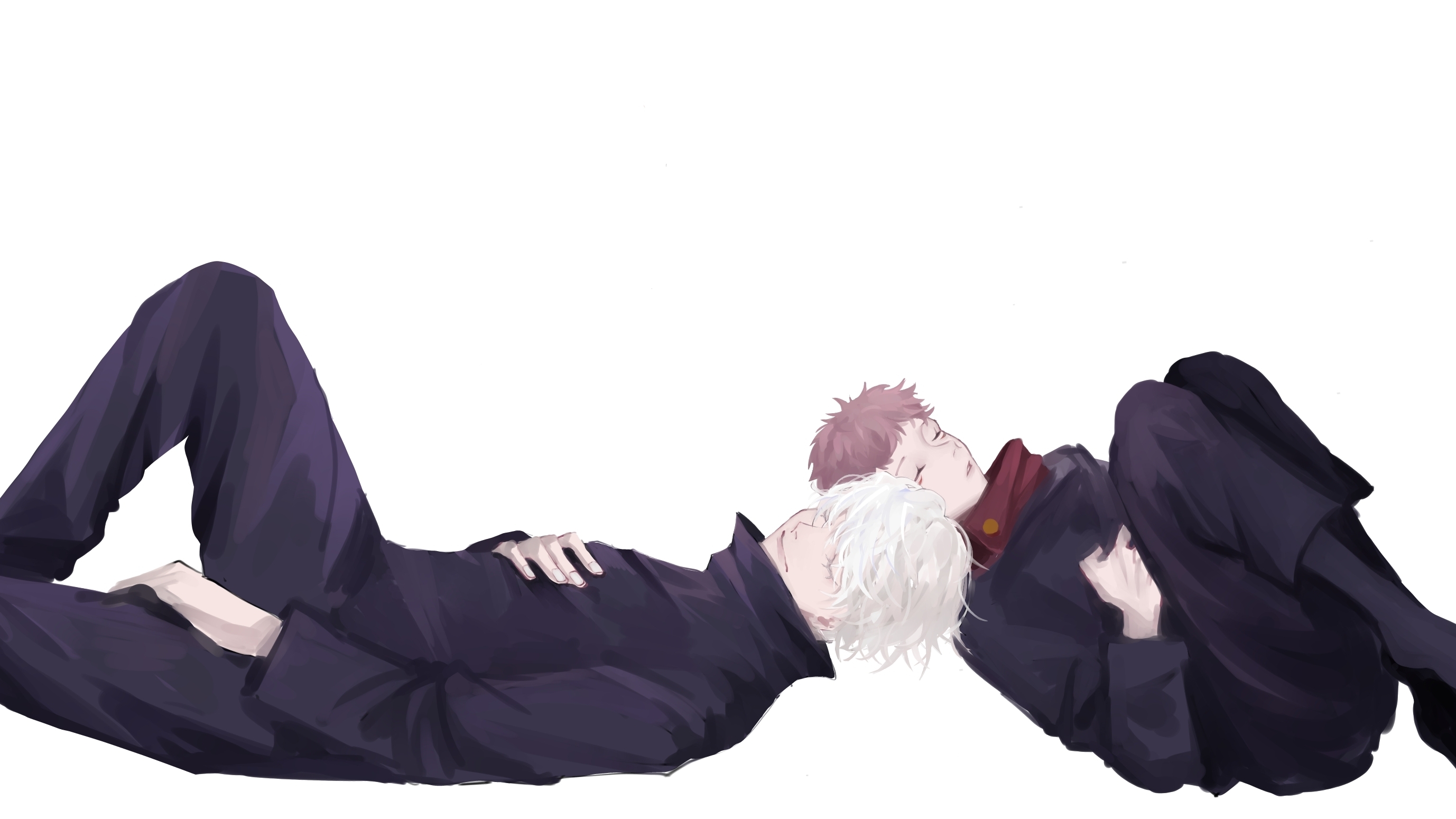 Satoru Gojo and Yuji Itadori from Jujutsu Kaisen HD Wallpaper