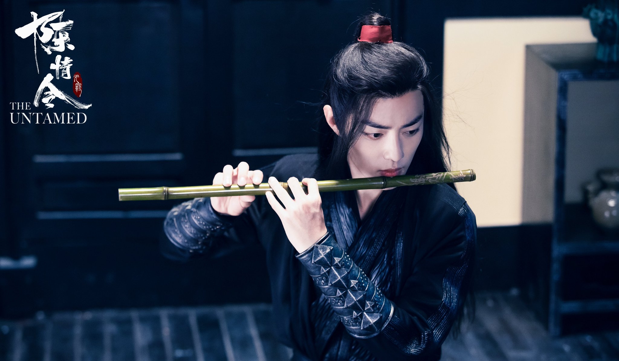 Wei Wuxian from The Untamed playing a flute HD Wallpaper