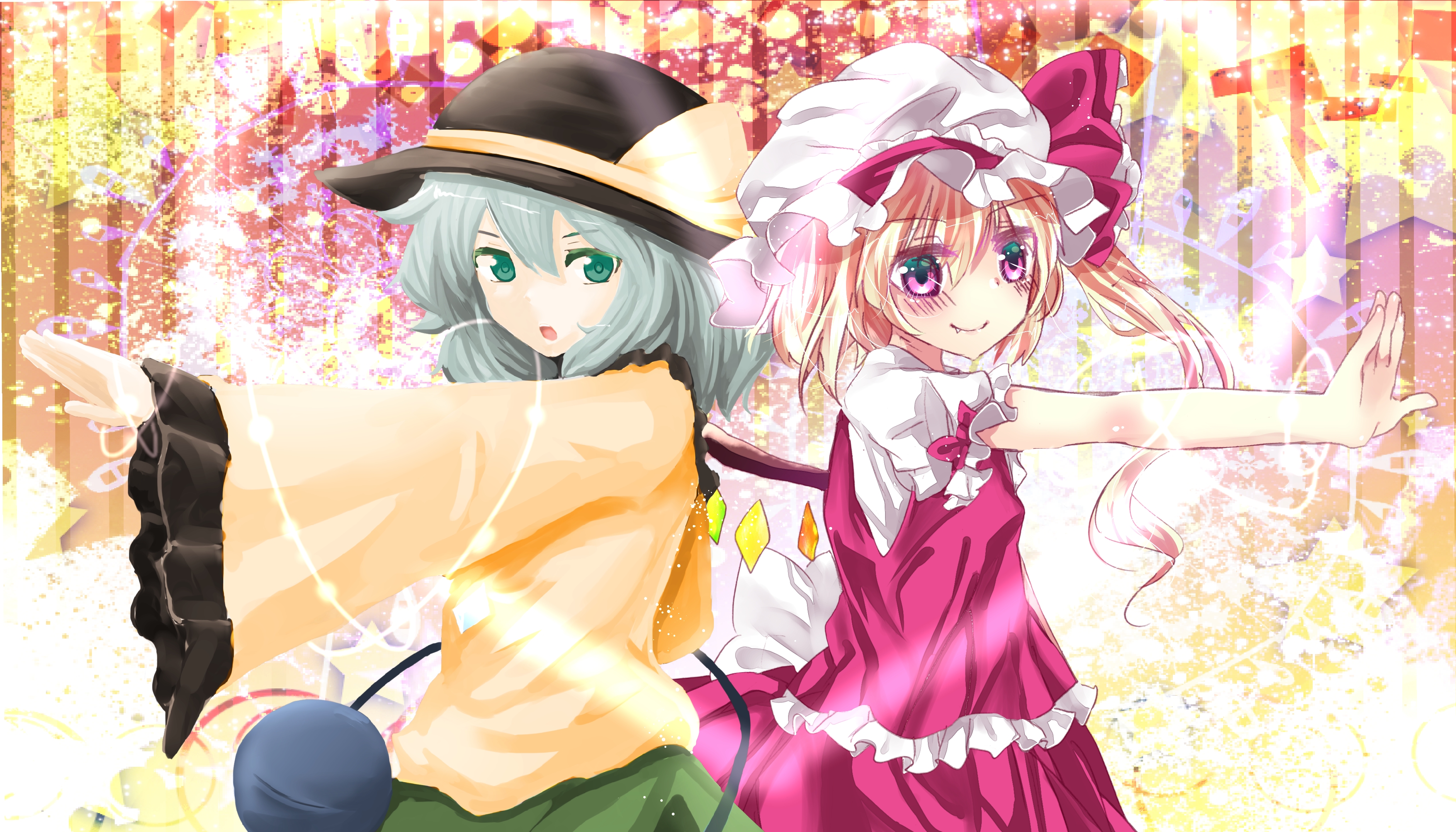 Koishi Komeiji and Flandre Scarlet from Touhou HD Wallpaper