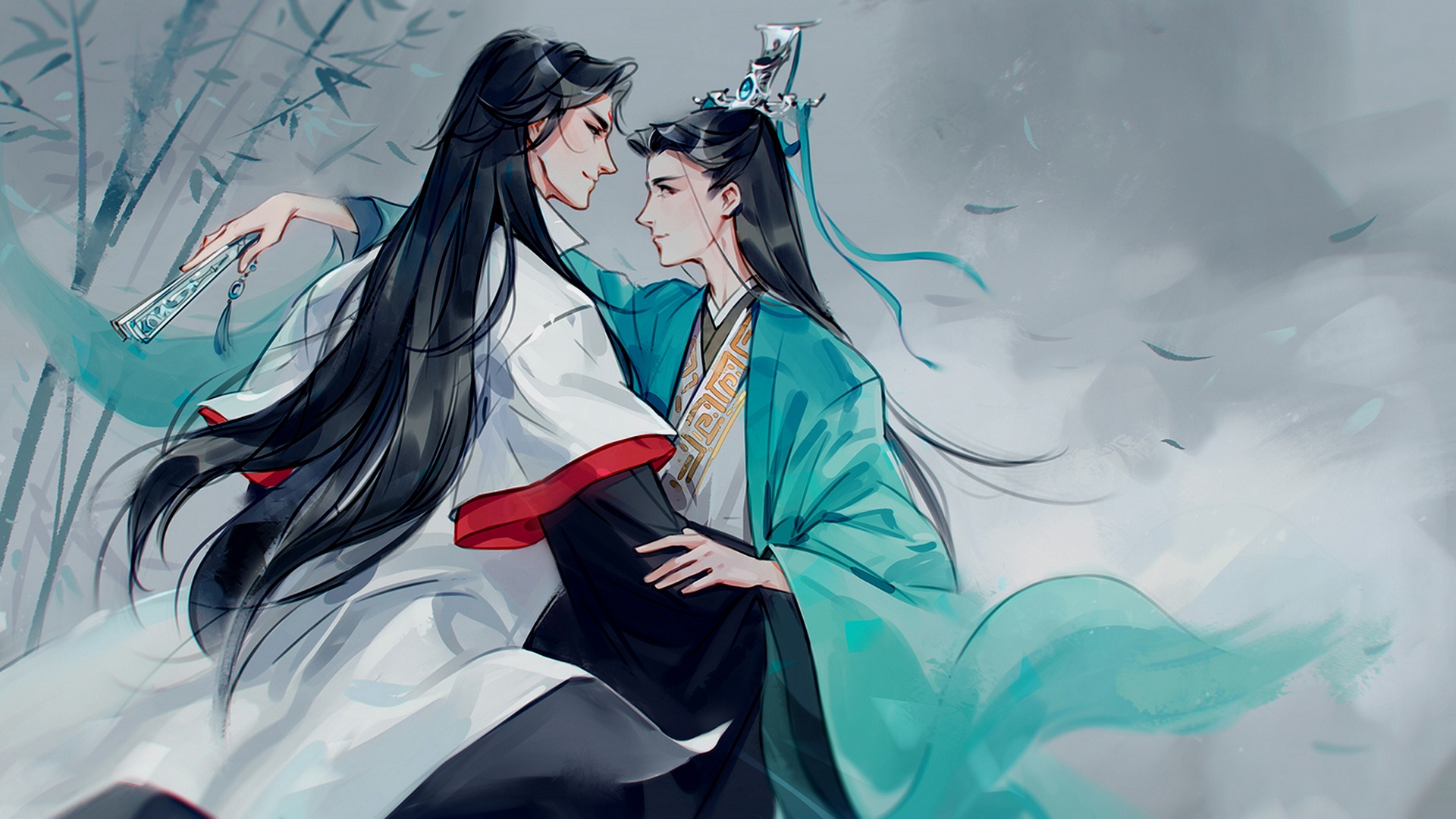 Luo Binghe and Shen Qingqiu from Scum Villains Self-Saving System HD Wallpaper