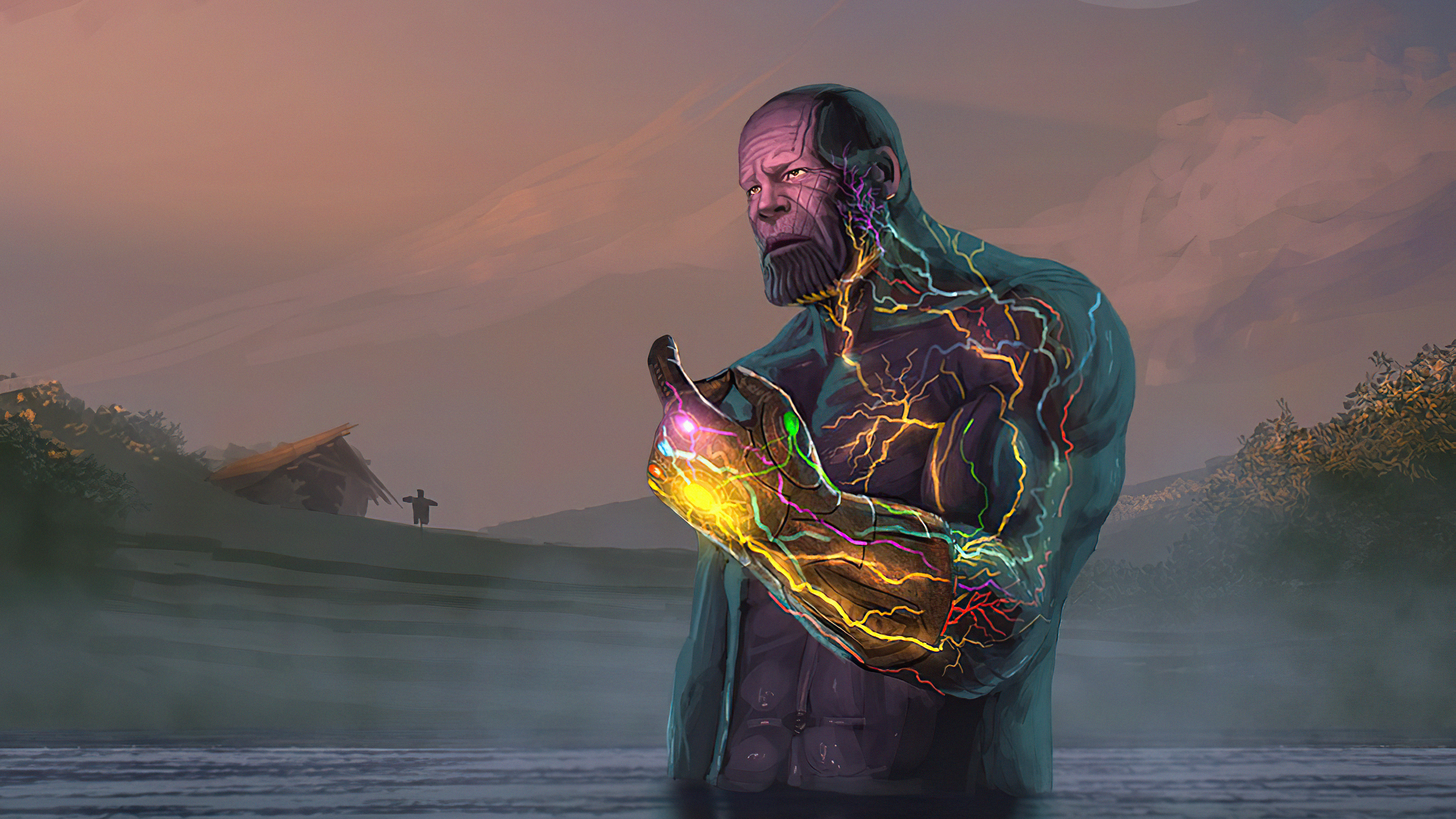 Thanos with Infinity Gauntlet in 4K HD Wallpaper