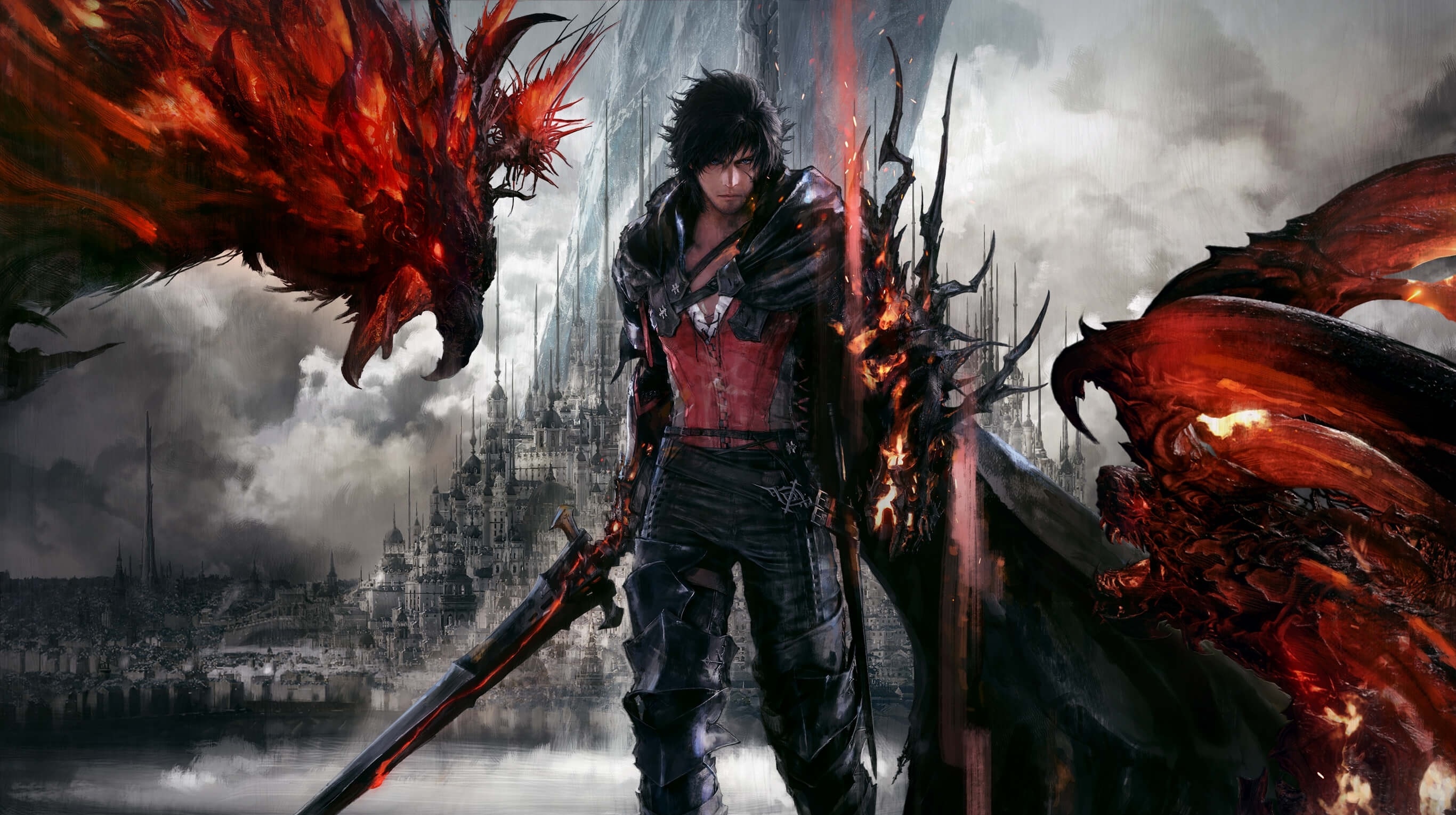 Clive Rosfield and Phoenix from Final Fantasy XVI HD Wallpaper