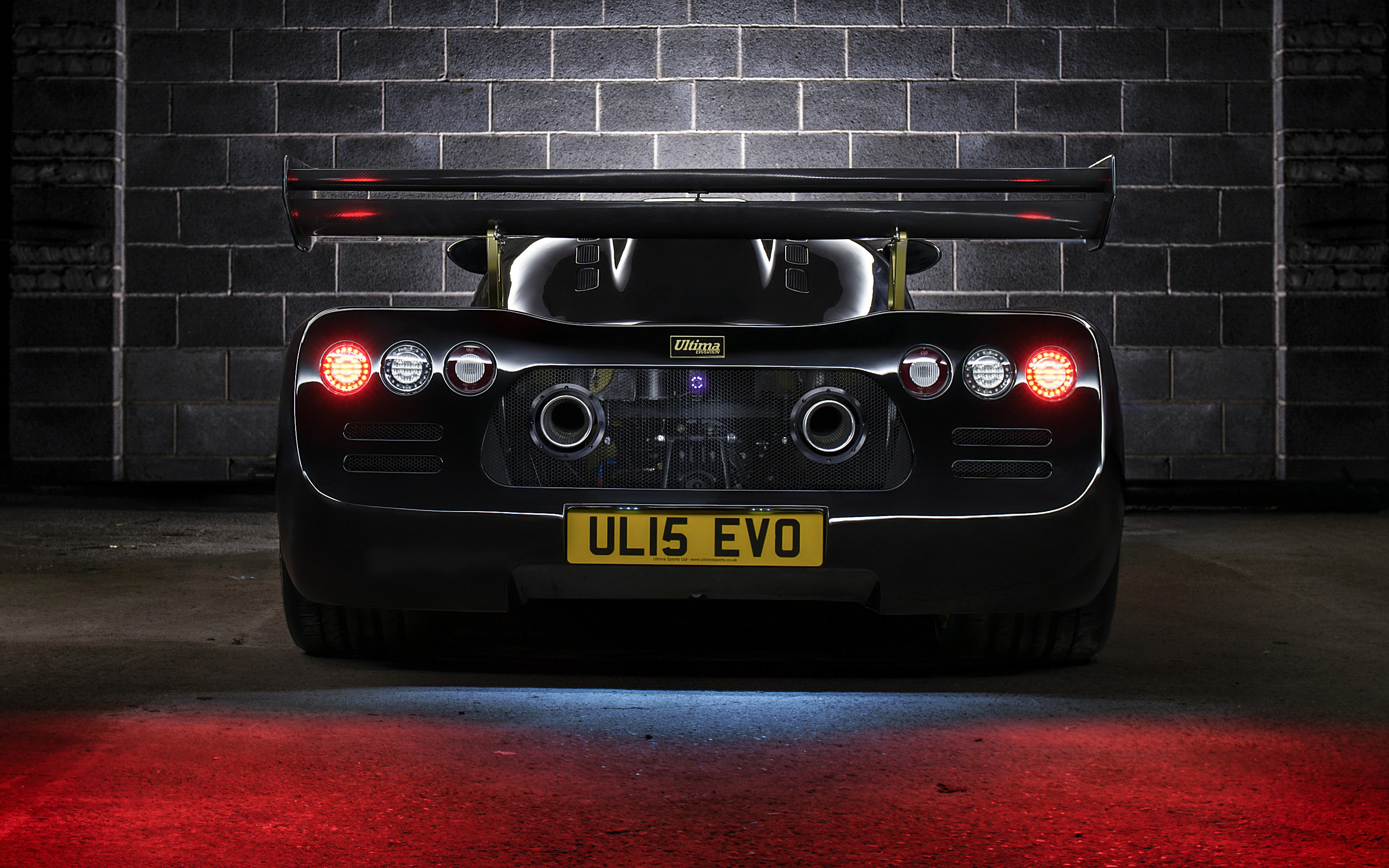 Black Ultima Evolution Coupe (2015) rear view HD Wallpaper