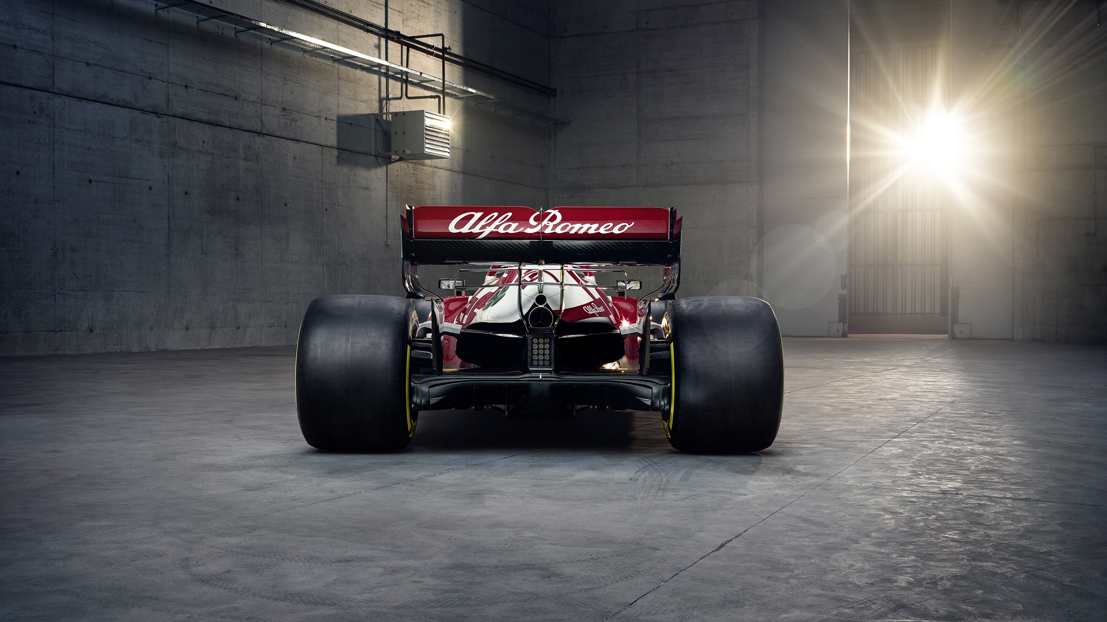 2021 Alfa Romeo C41 Formula 1 Race Car Rear View HD Wallpaper