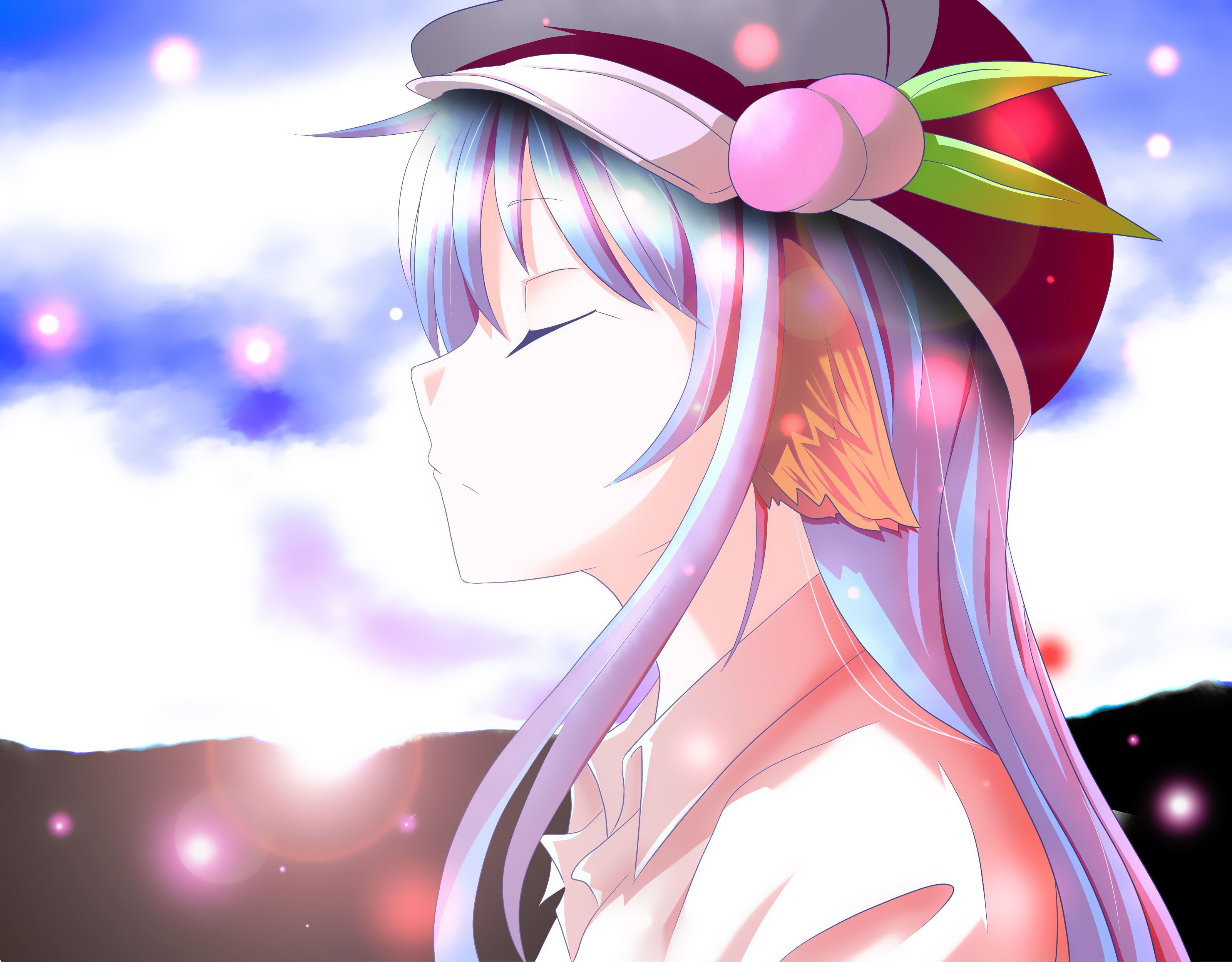 Tenshi Hinanawi from Touhou HD Wallpaper